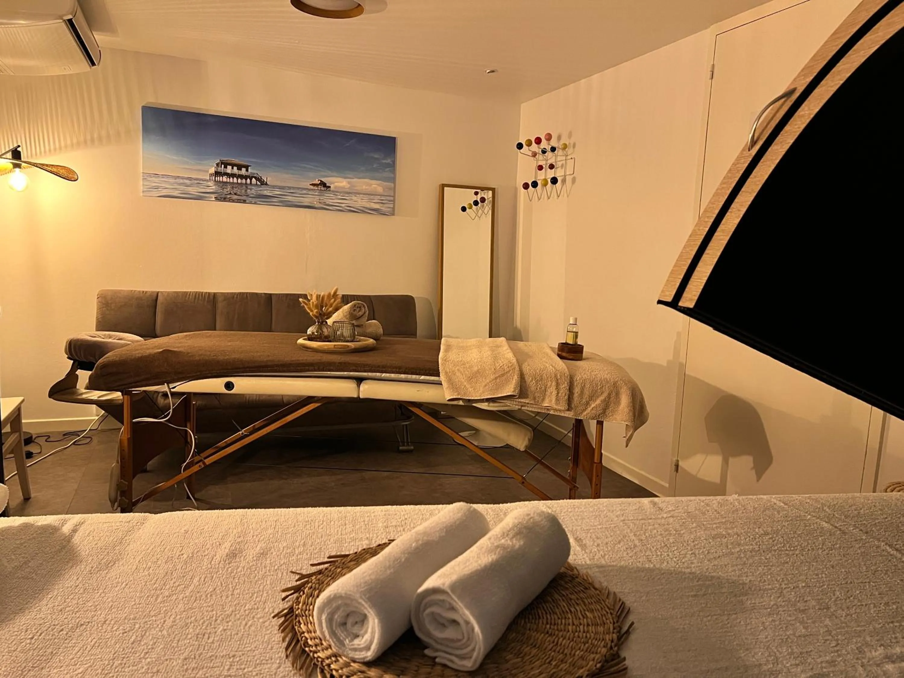 Sauna, Bed in Hôtel Point France