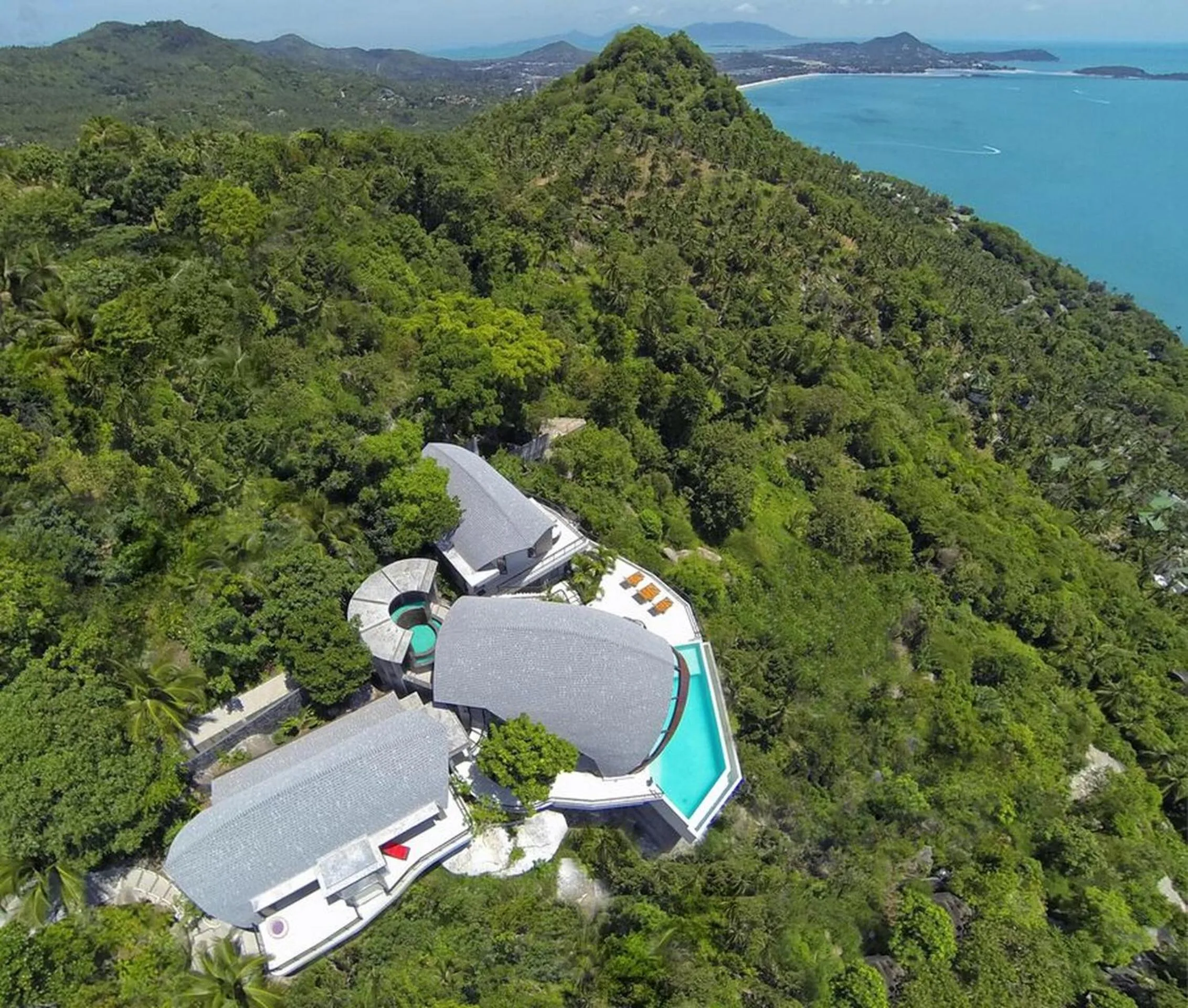 Bird's eye view in Chaweng Peak Villas - Award Winning Luxury Two Villas