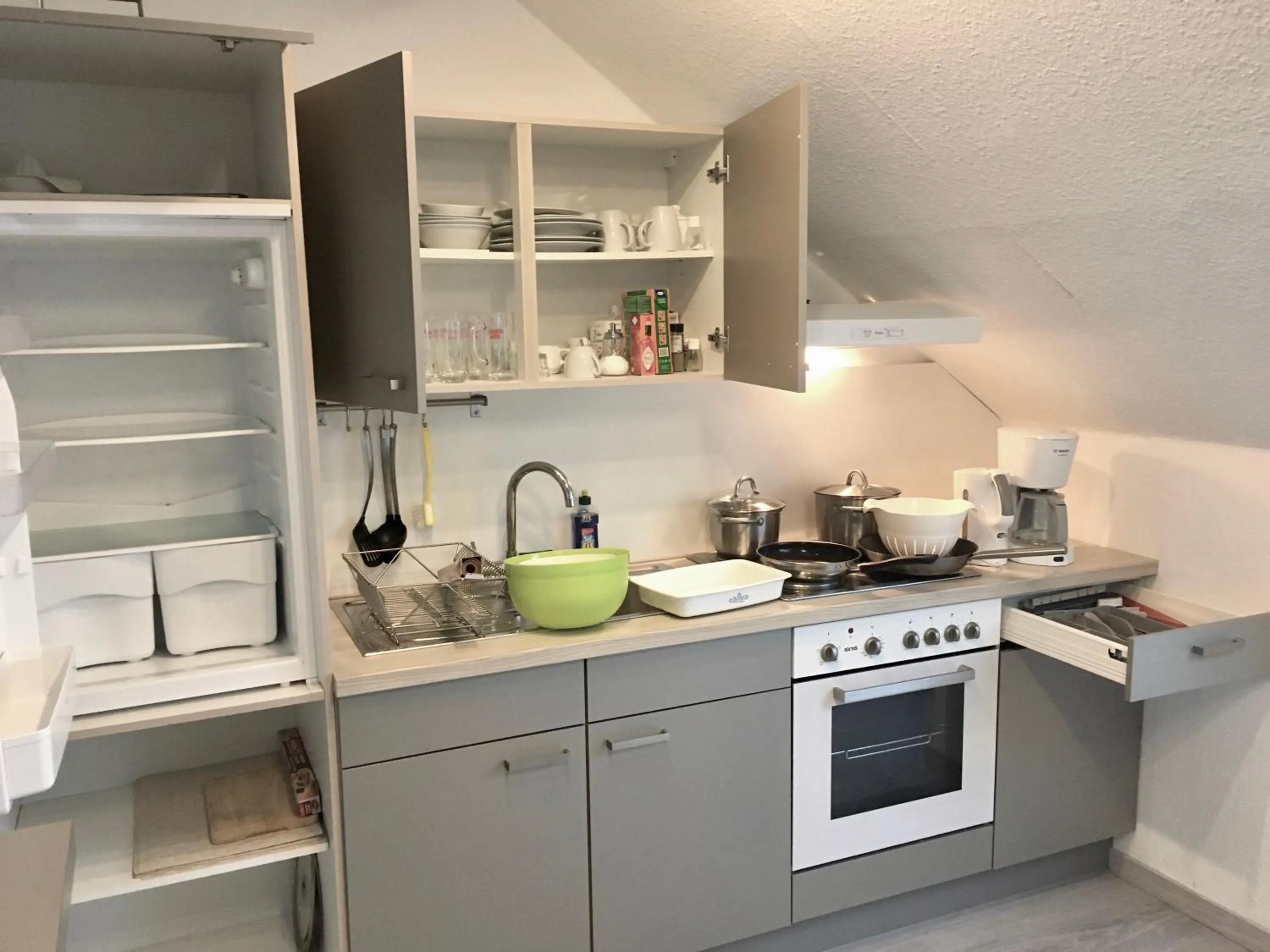 Kitchen or kitchenette in Hotel Zum Ritter