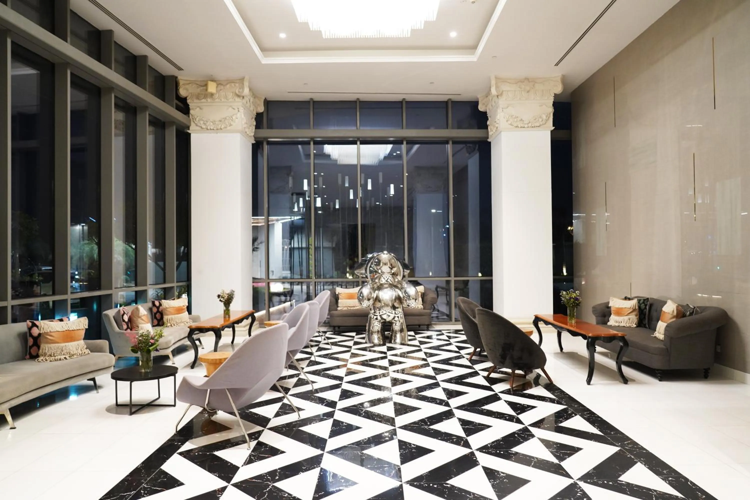 Seating area in The Nishat Hotel Johar Town