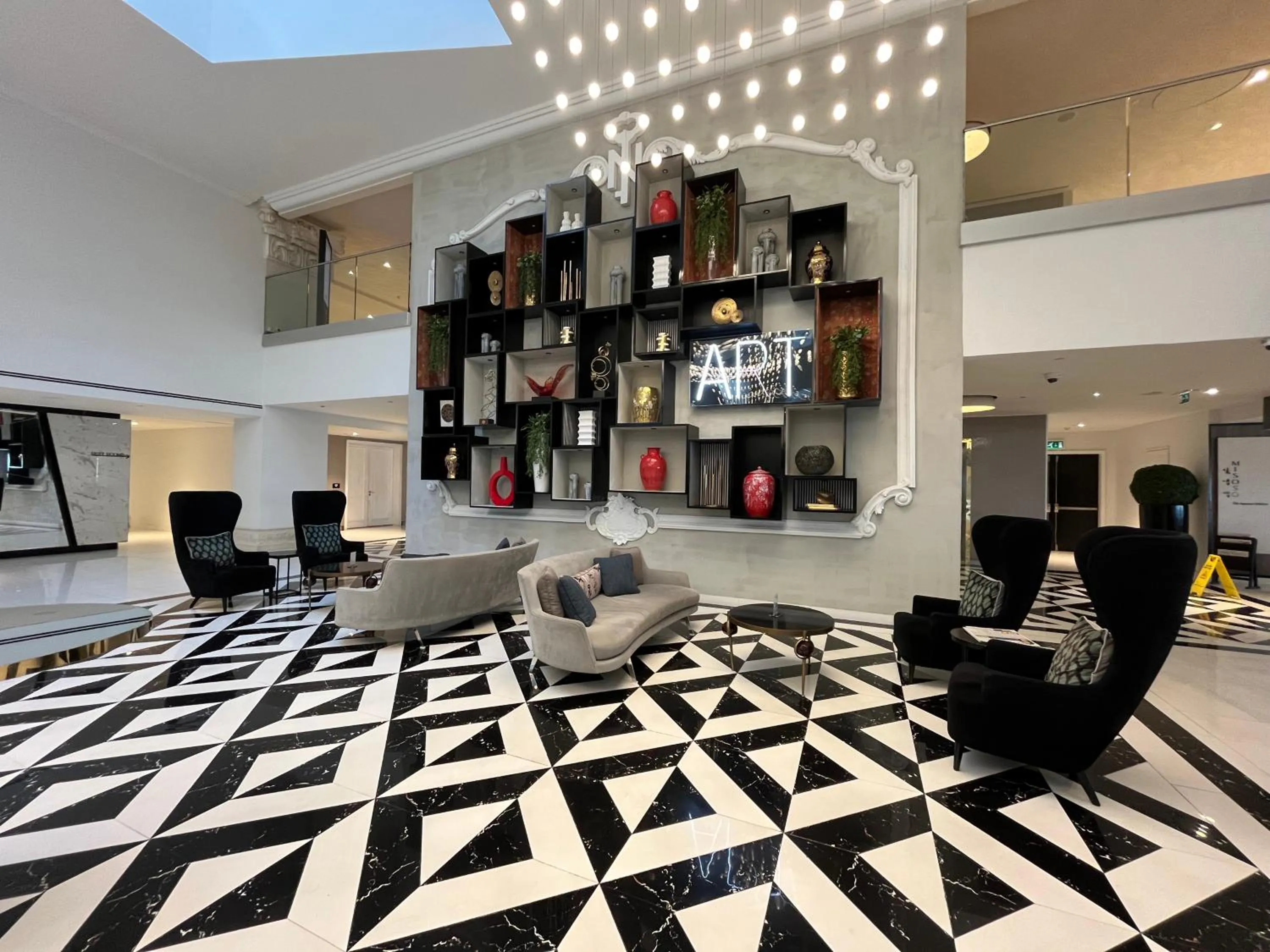 Seating area in The Nishat Hotel Johar Town