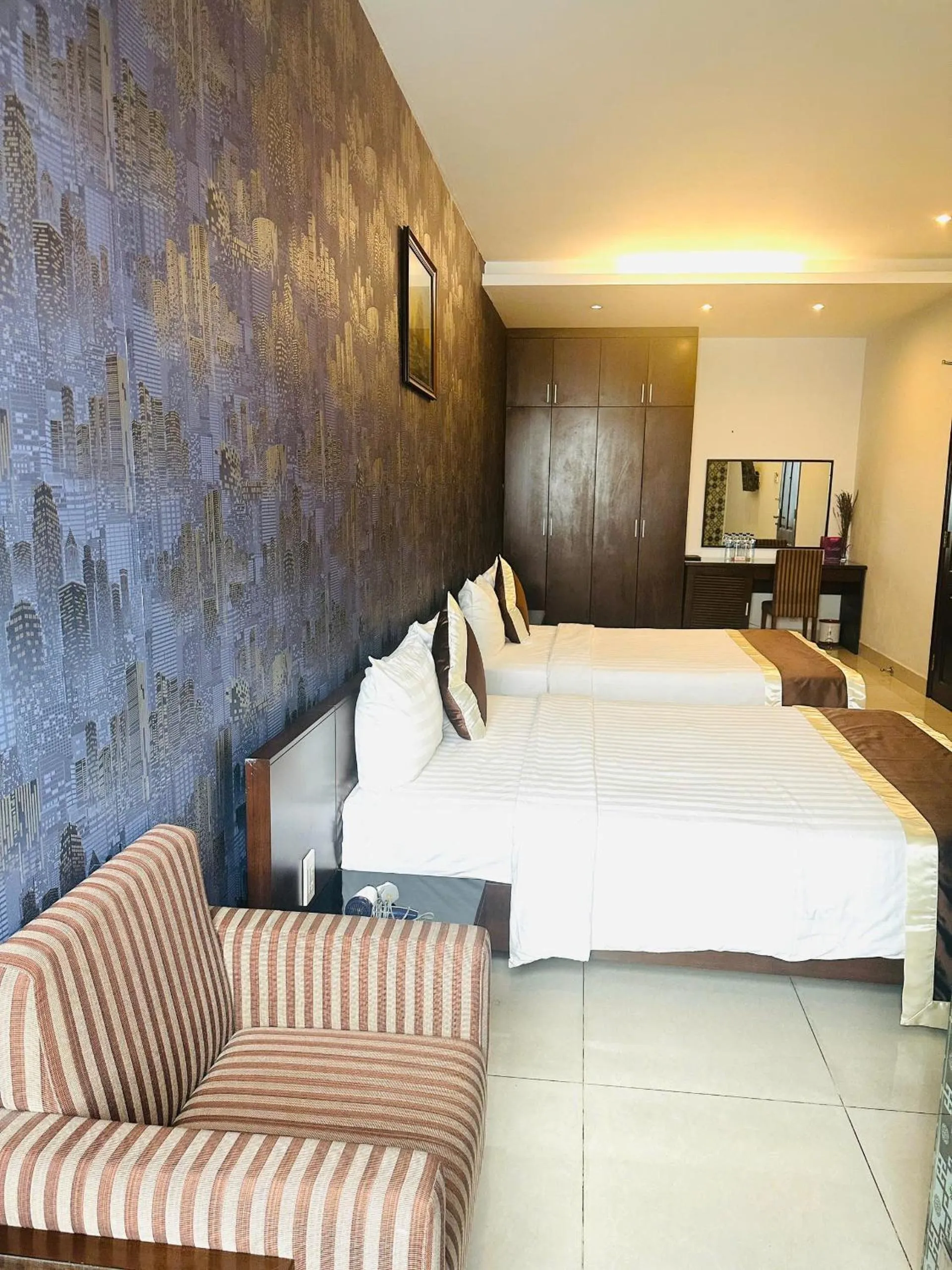 Bed in Ngoc Linh Luxury Hotel