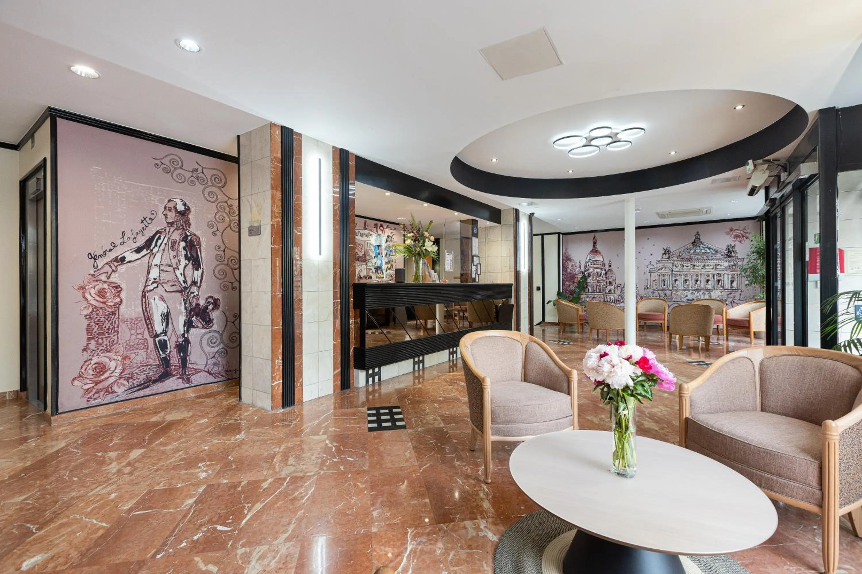Lobby or reception in Hôtel Opera Lafayette