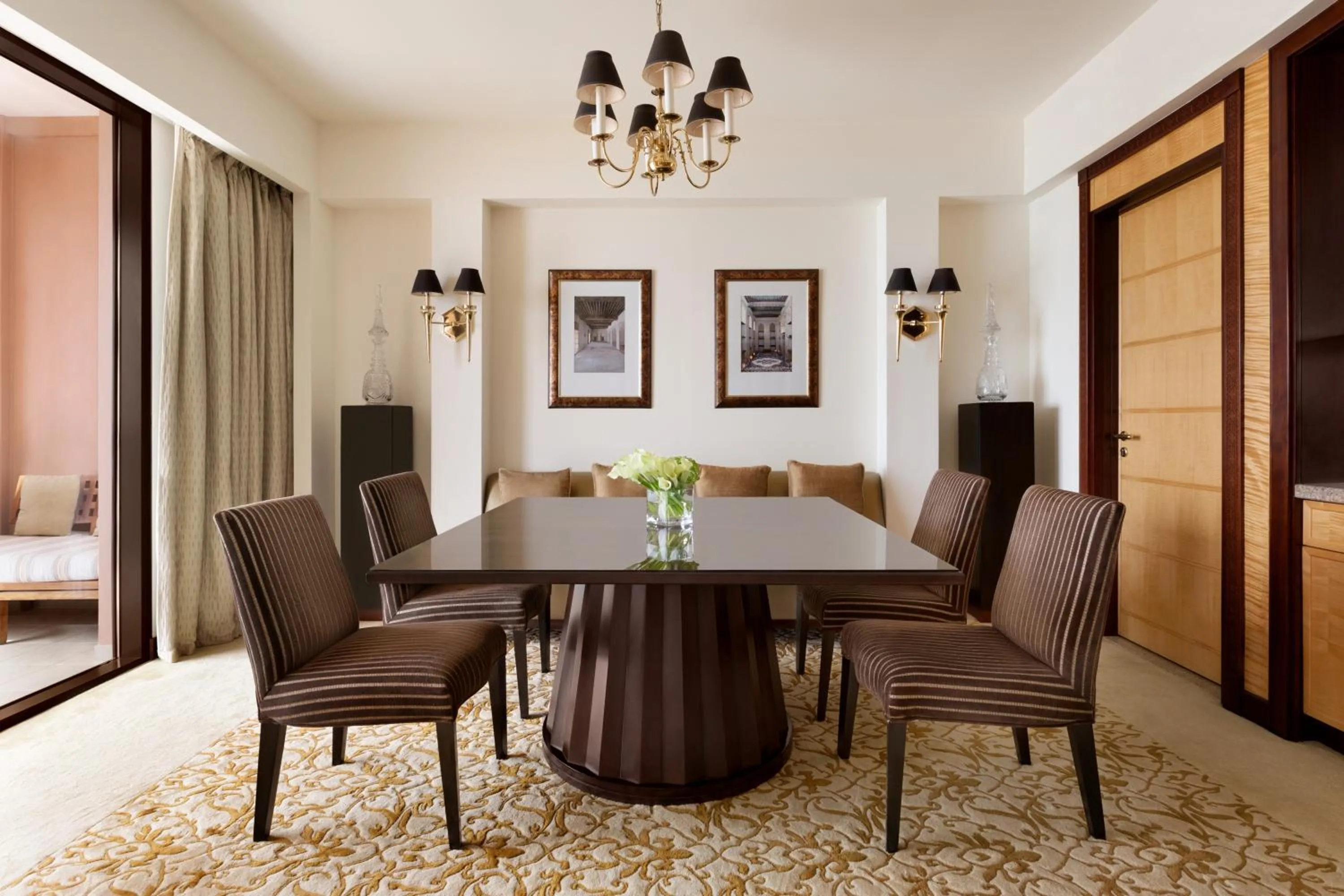 Dining area in Al Husn Hotel Muscat