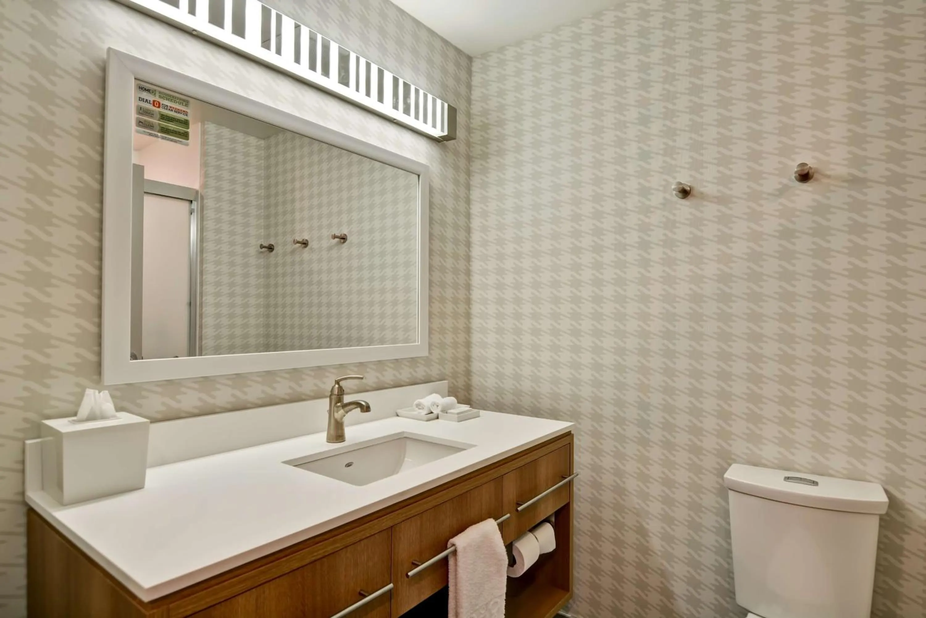 Bathroom in Home2 Suites By Hilton Tampa USF Near Busch Gardens