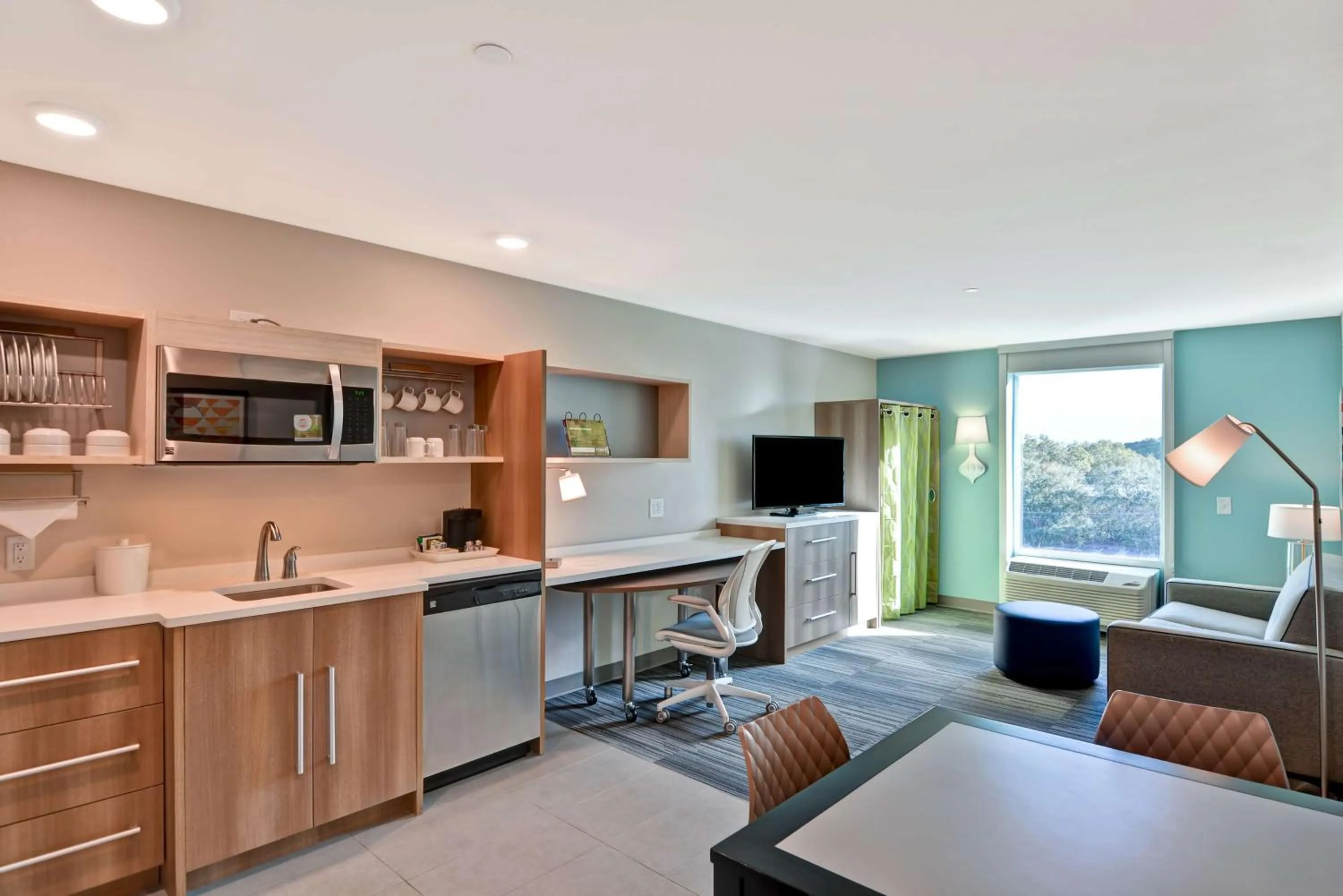 Bedroom in Home2 Suites By Hilton Tampa USF Near Busch Gardens