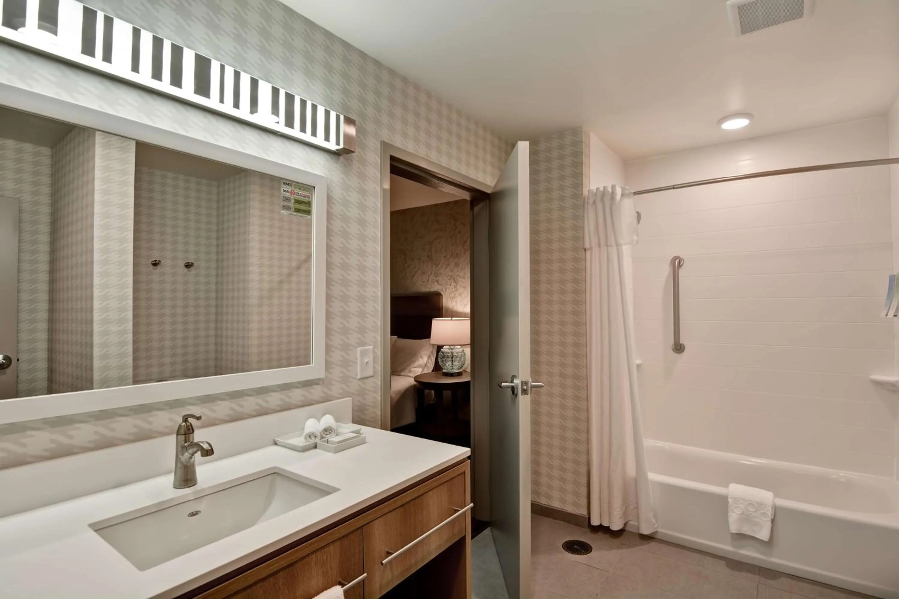 Bathroom in Home2 Suites By Hilton Tampa USF Near Busch Gardens