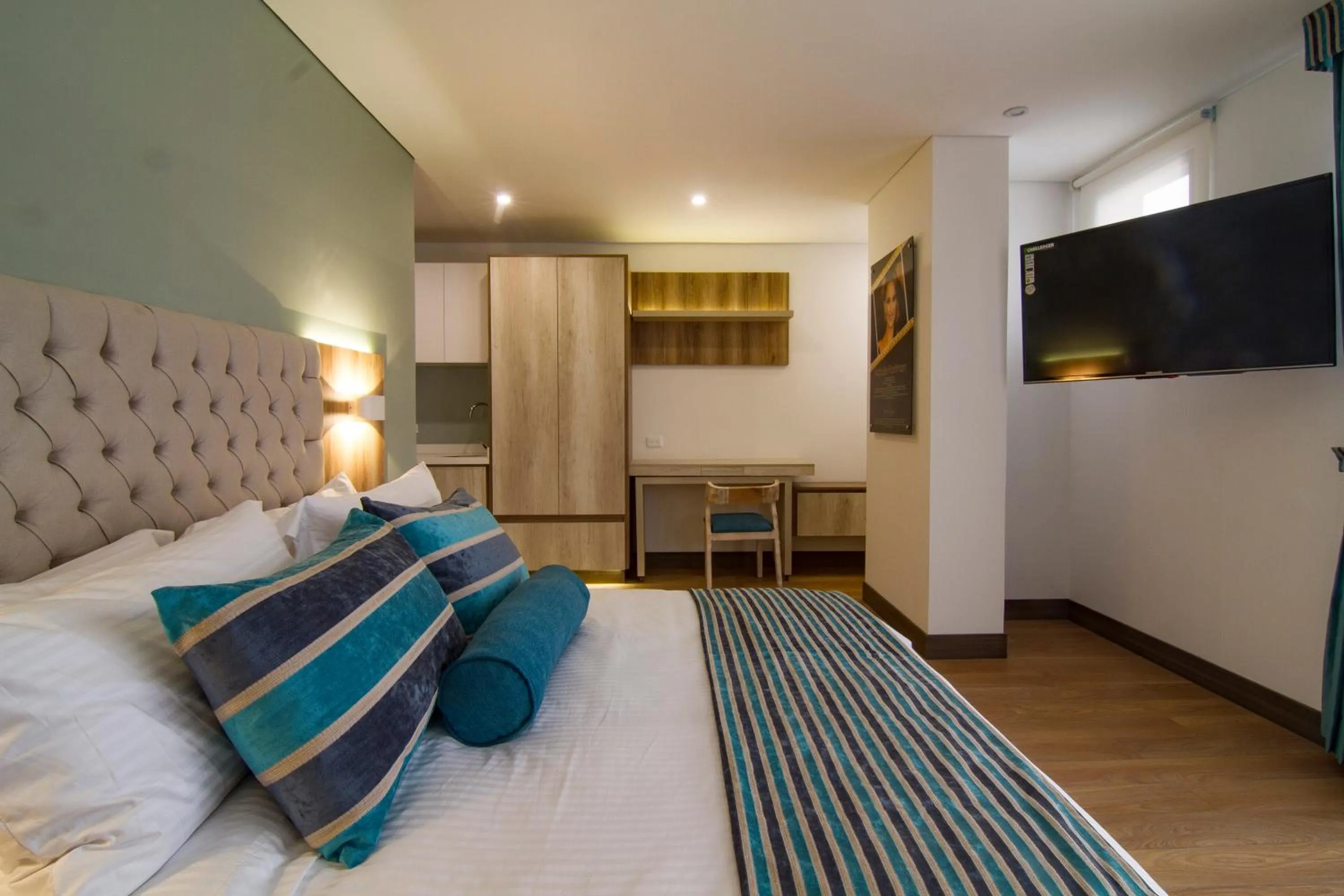 Decorative detail, Bed in De Película Hotel