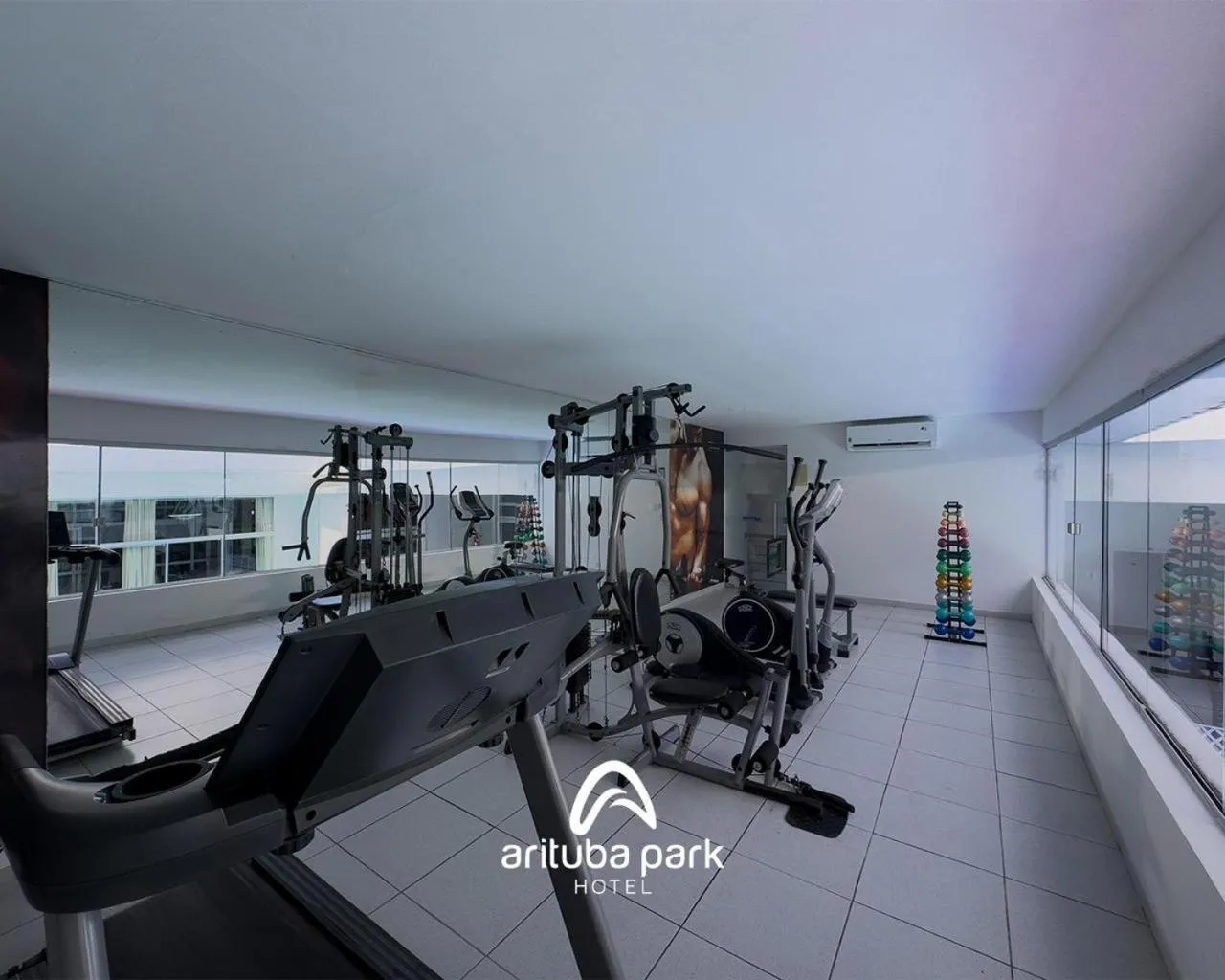 Fitness centre/facilities in Arituba Park Hotel