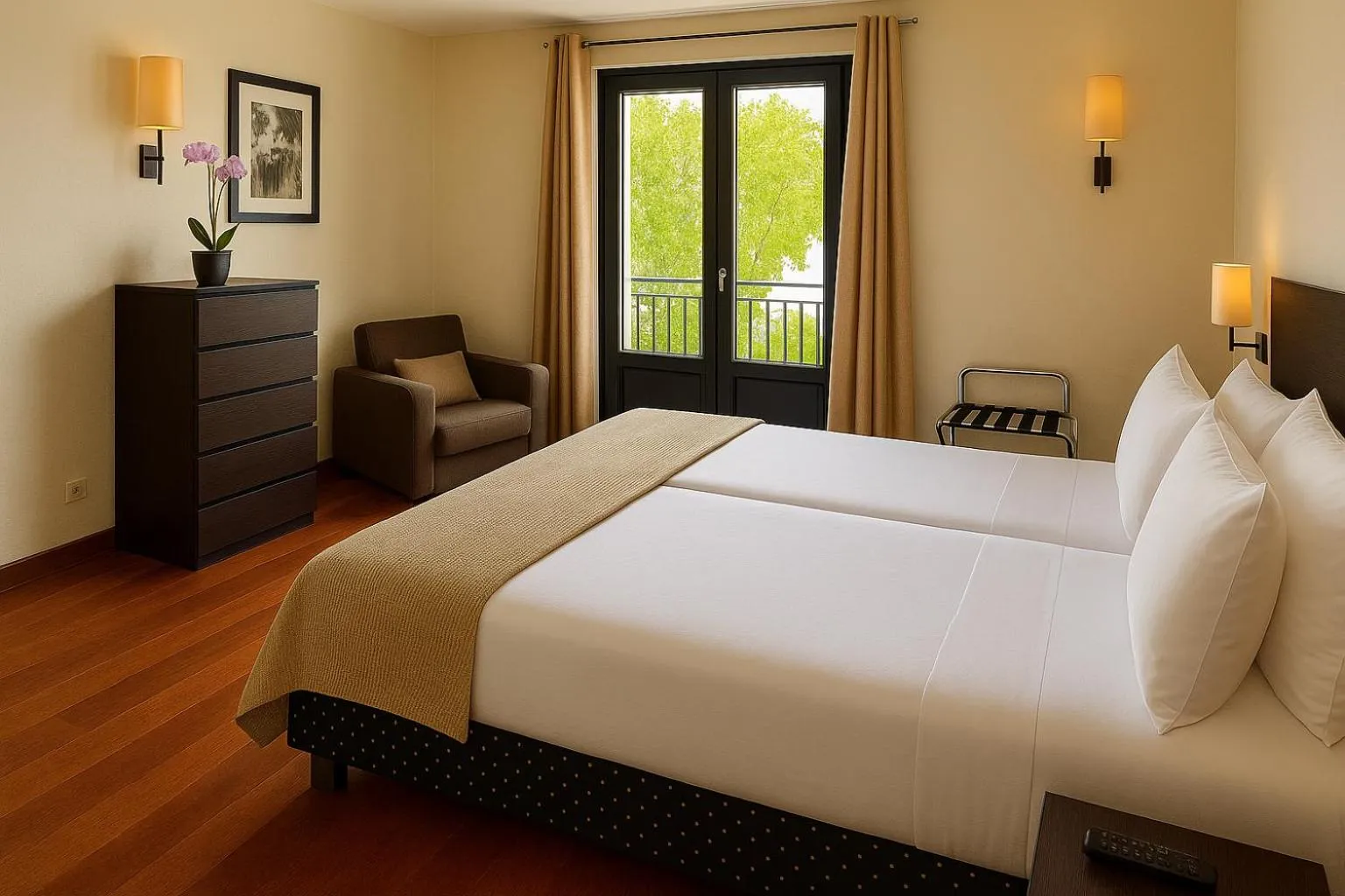 Photo of the whole room, Bed in Hôtel La Riviera Victoria