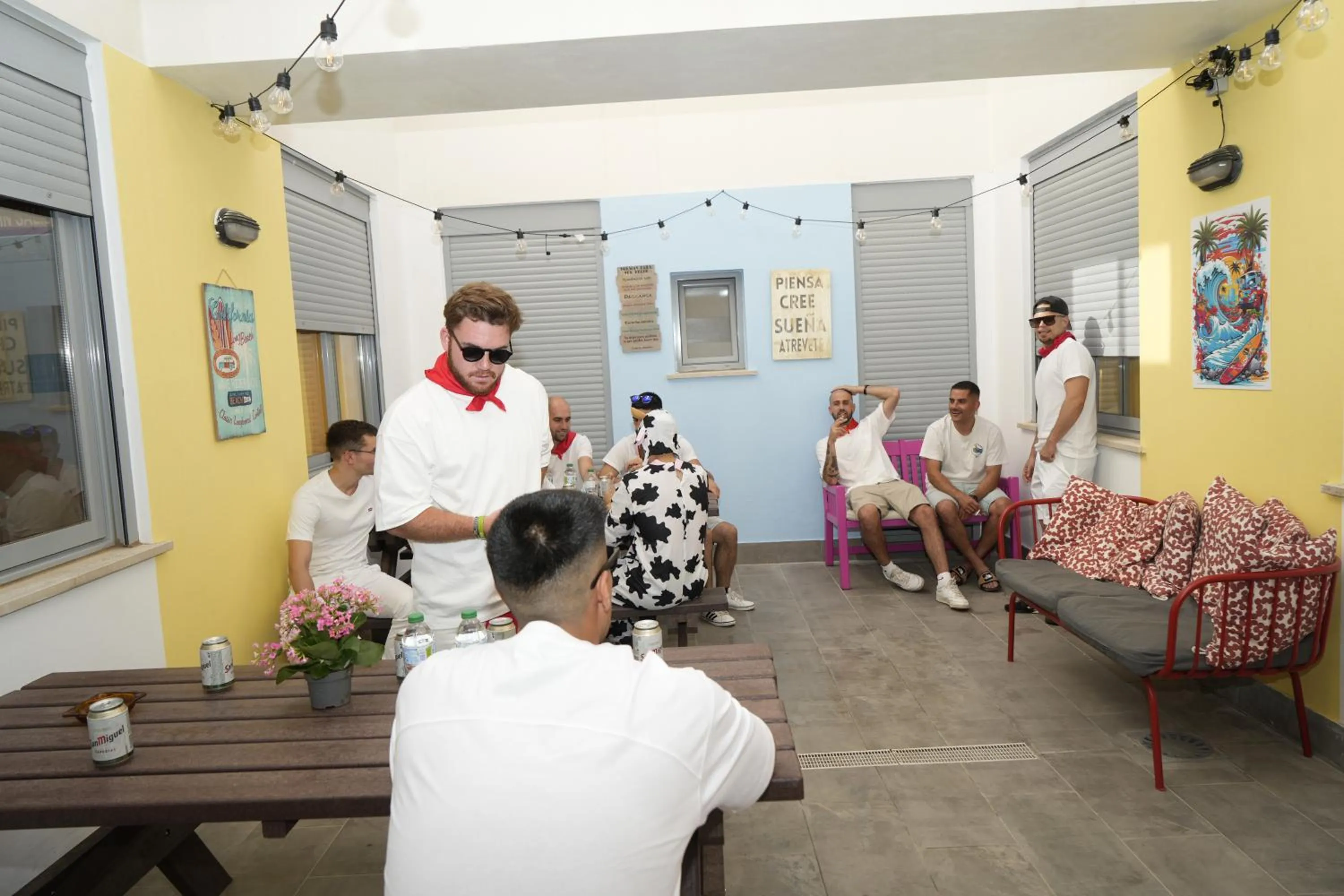 Patio in New Art Hostel - Albergue Juvenil