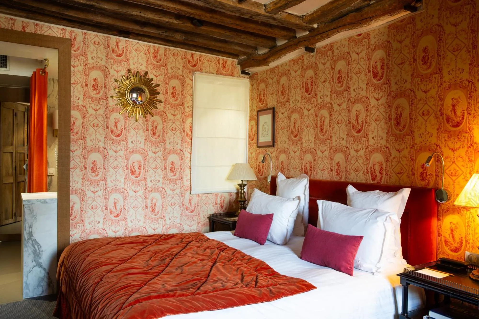 Bedroom, Bed in Hôtel Le Relais Saint-Germain