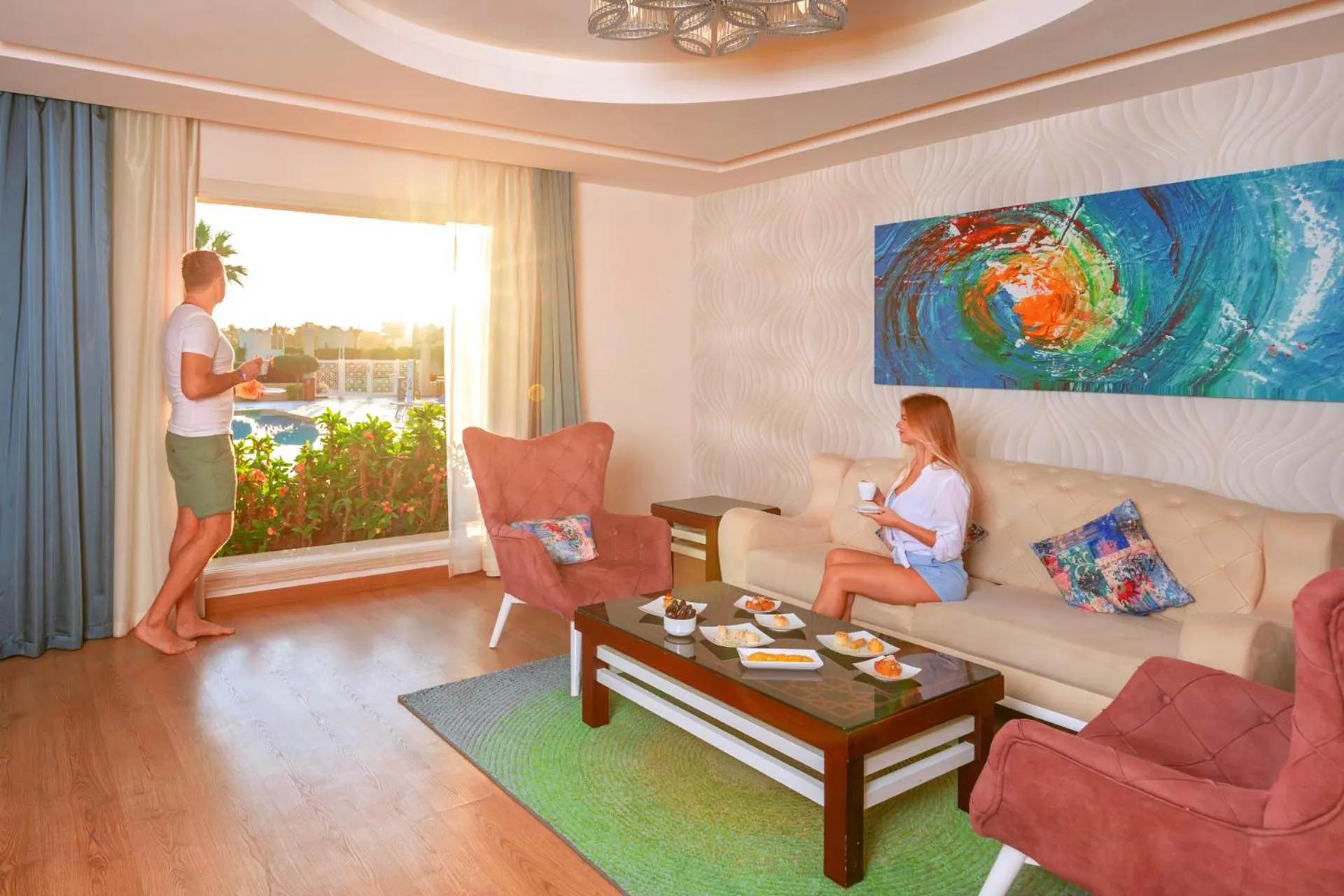Living room in Pickalbatros Aqua Park Sharm El Sheikh