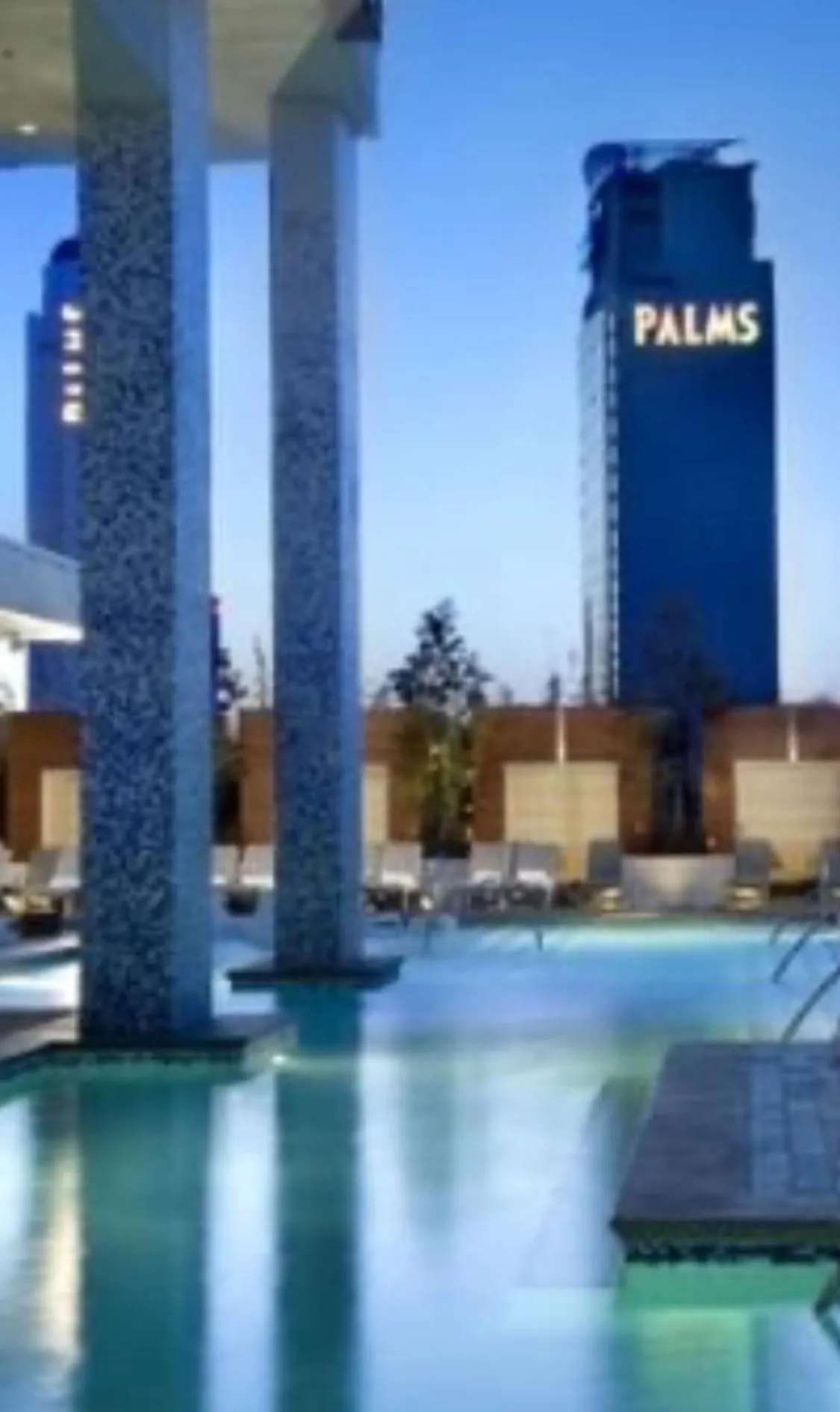 Swimming pool in Palms Place Studio with Balcony & Strip View