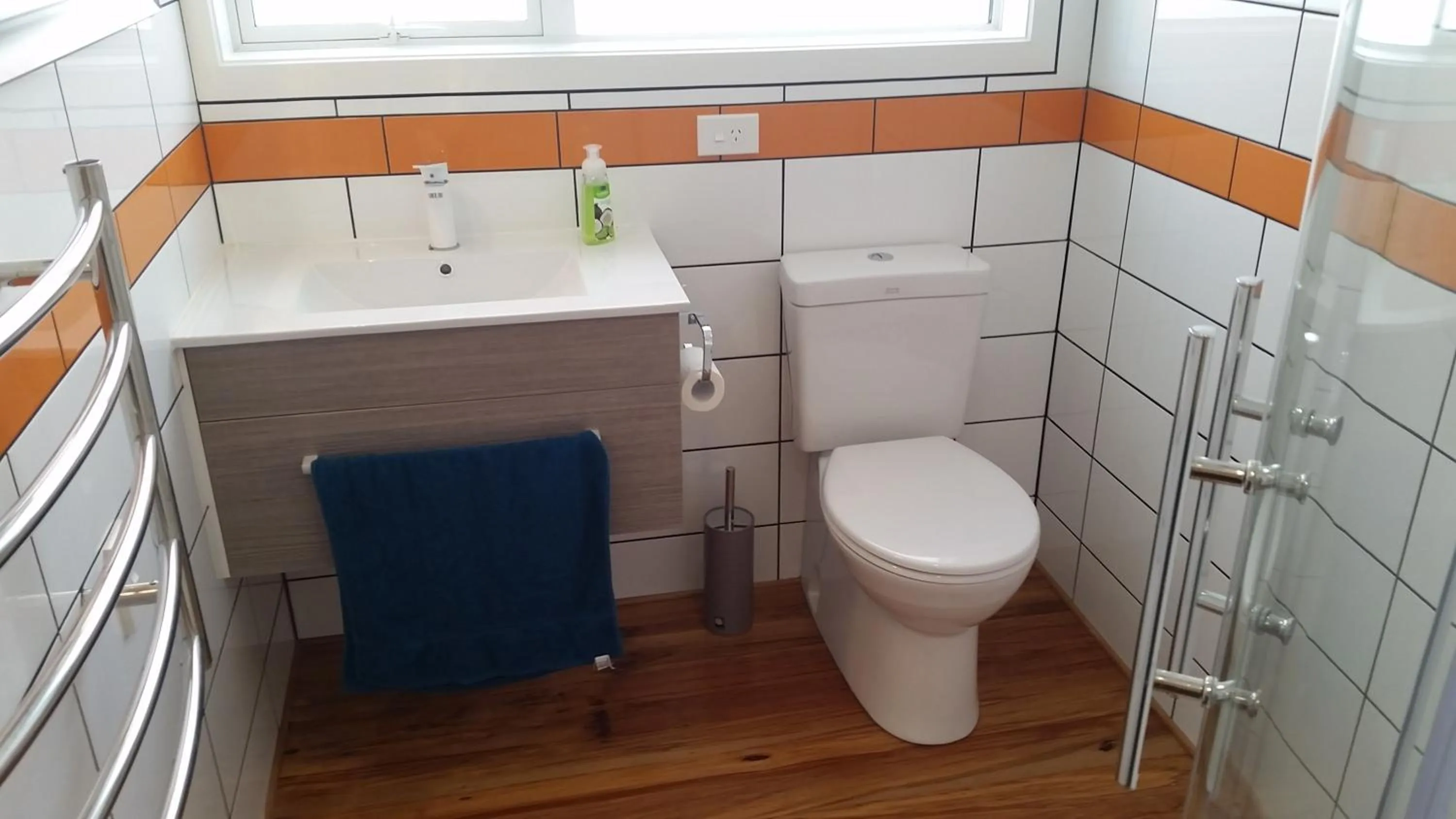 Toilet in Rosemount B&B by the Sea St Clair