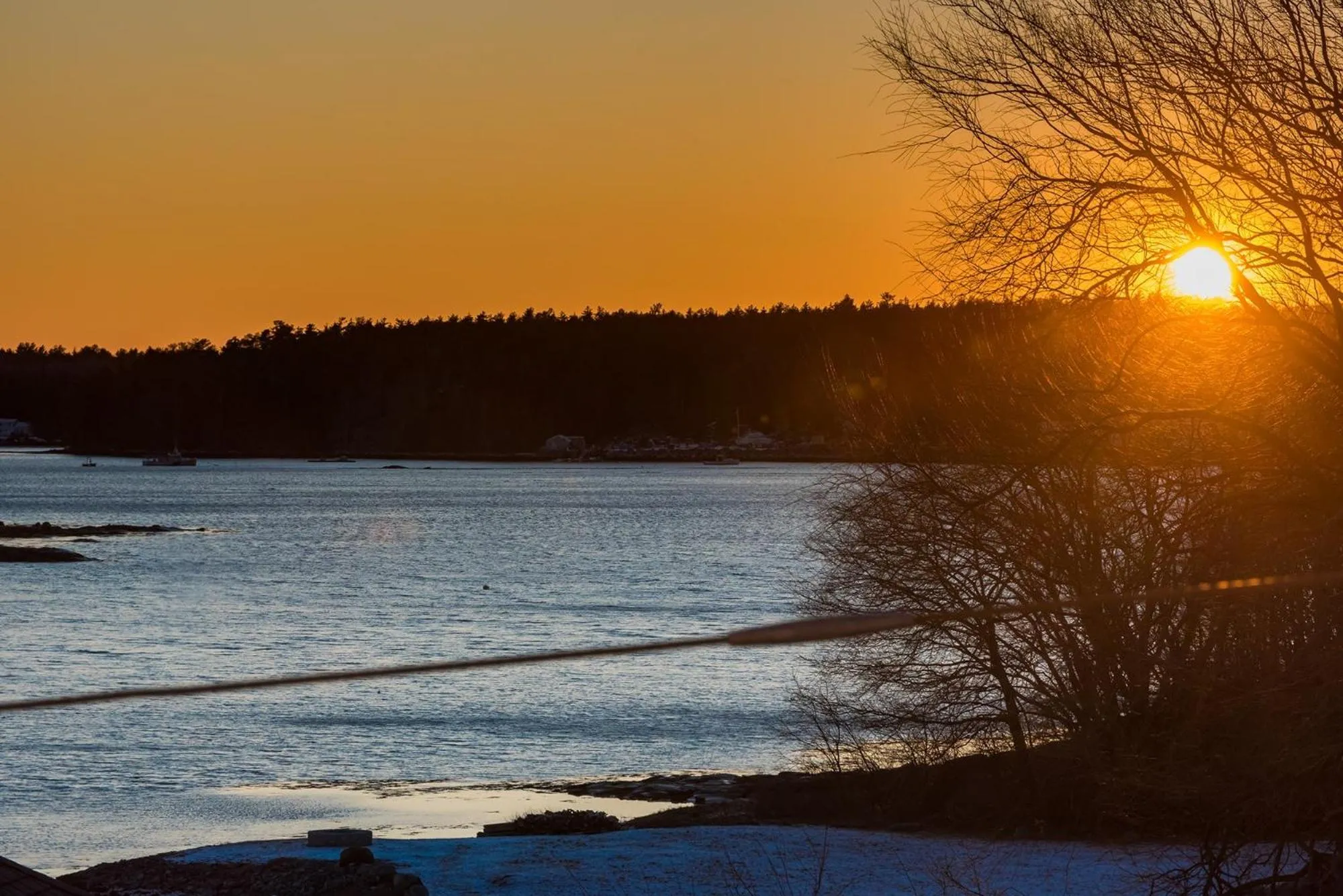 Sunset in The Craignair Inn & Causeway Restaurant