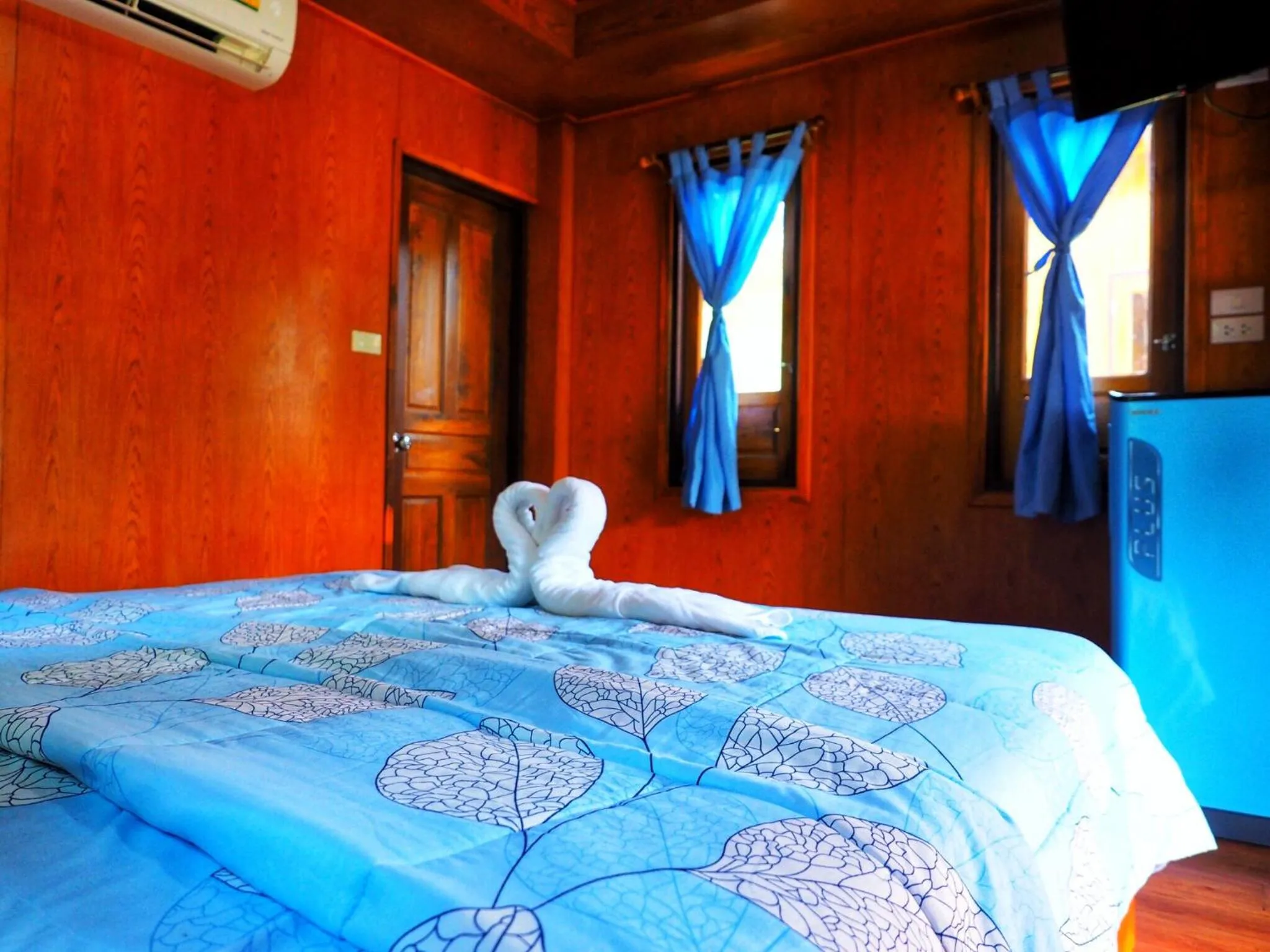 Bed in Baansuan Resort