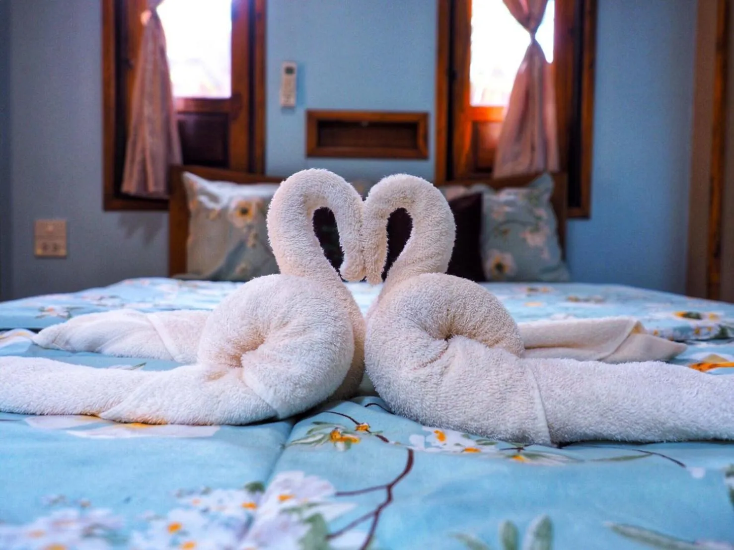 Bed in Baansuan Resort