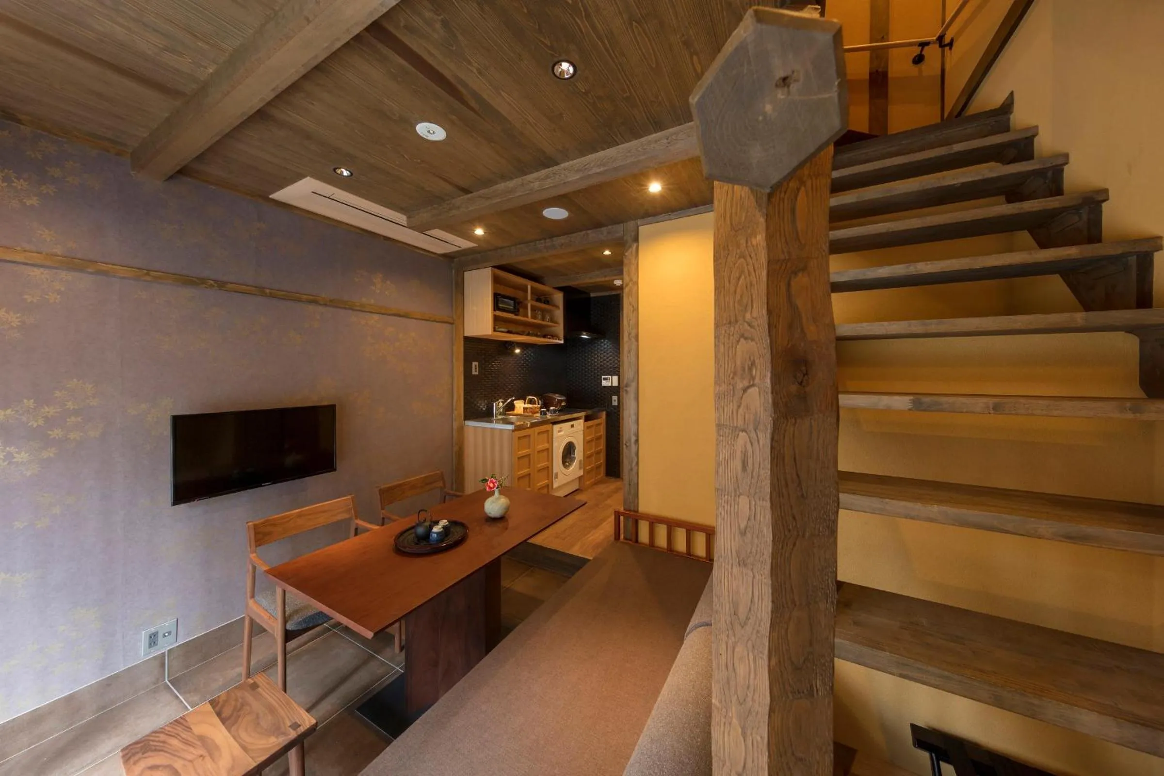Dining area in Hanagoromo Machiya House