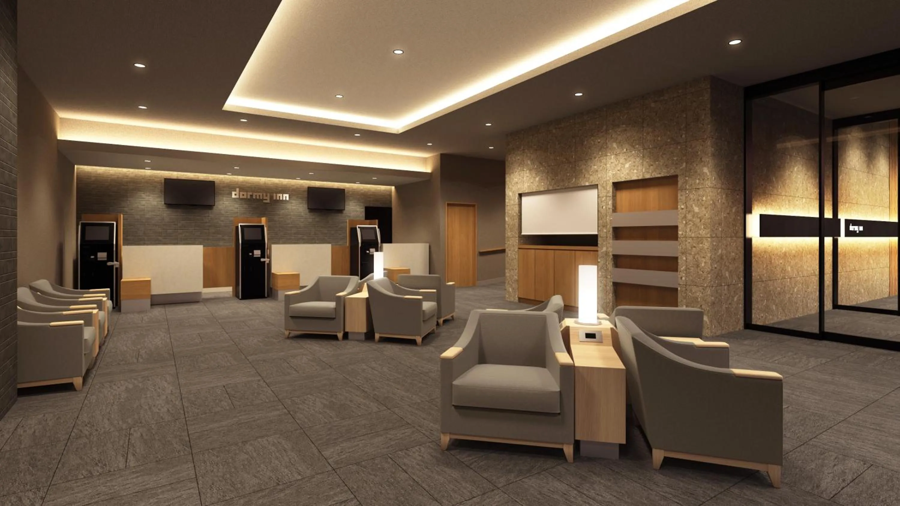 Lobby or reception in Dormy Inn EXPRESS Sendai Seaside