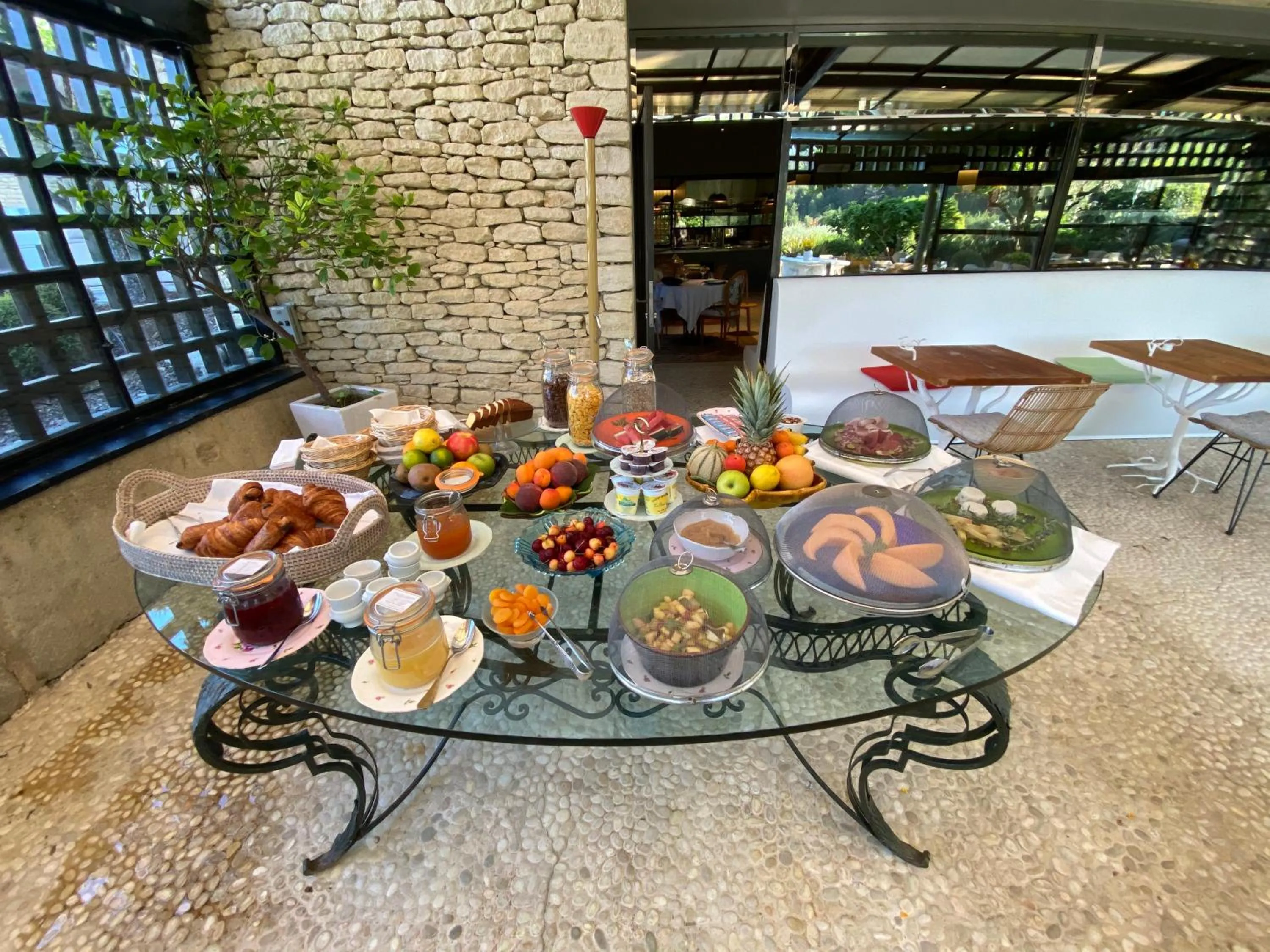 Breakfast in Domaine des Andéols