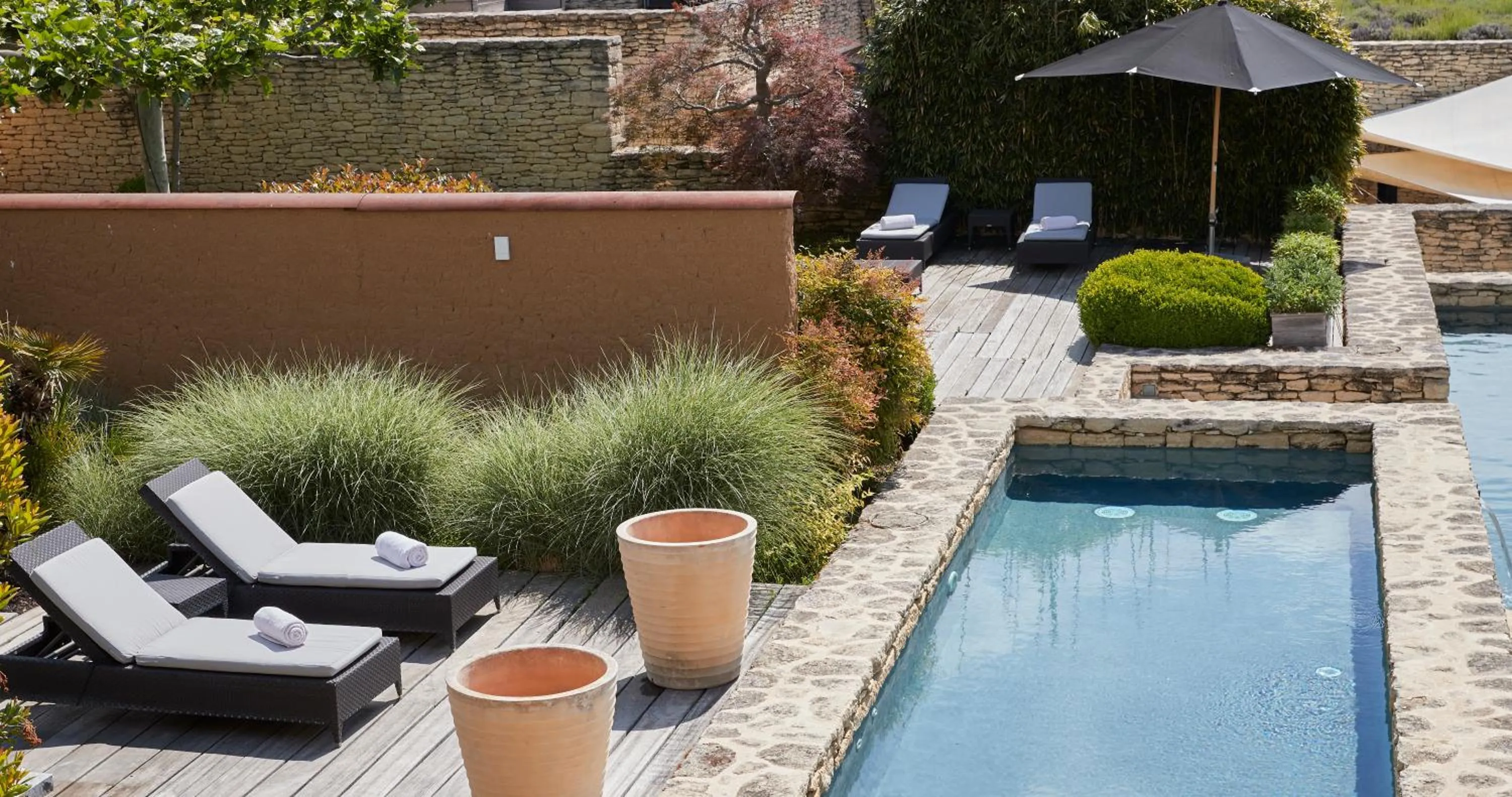 Swimming pool in Domaine des Andéols