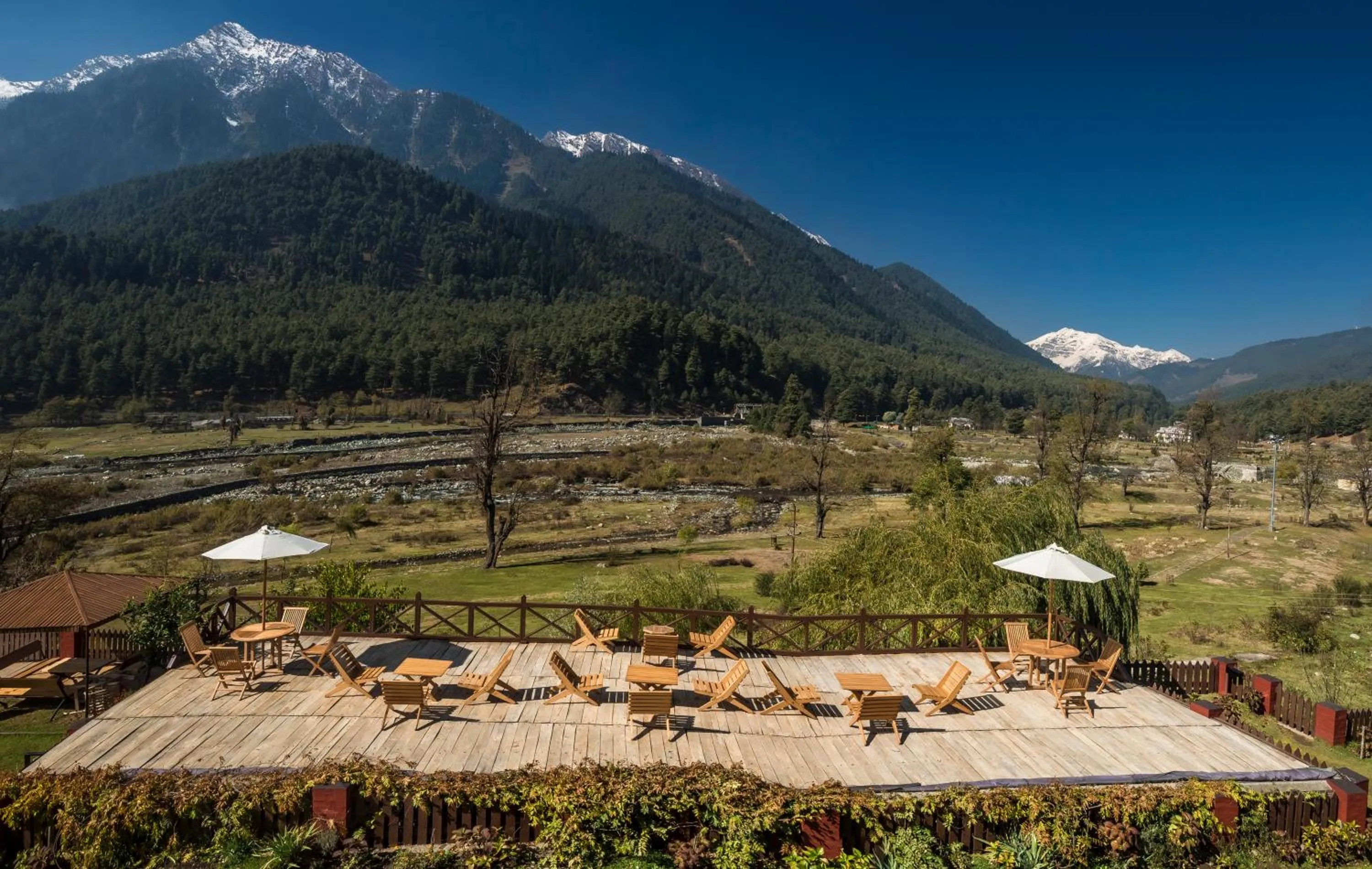 Bird's eye view in Pahalgam Hotel