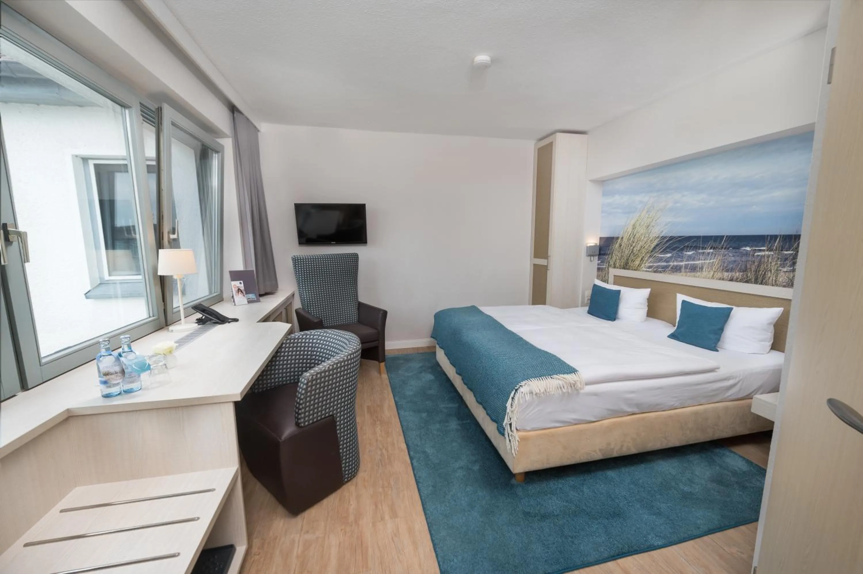 Bed in Hotel Haus am Meer