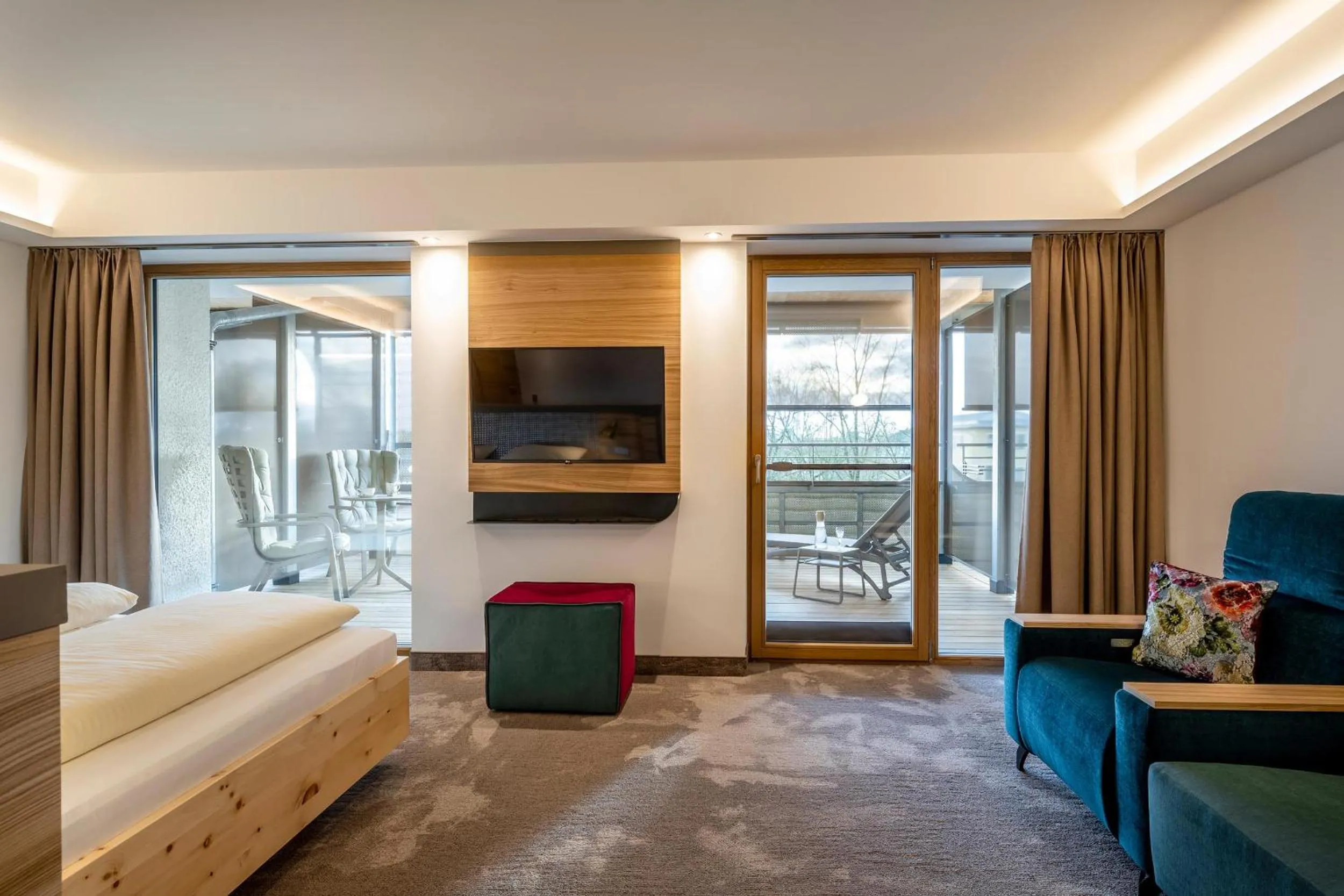 TV and multimedia, Bed in Hotel FrechDachs