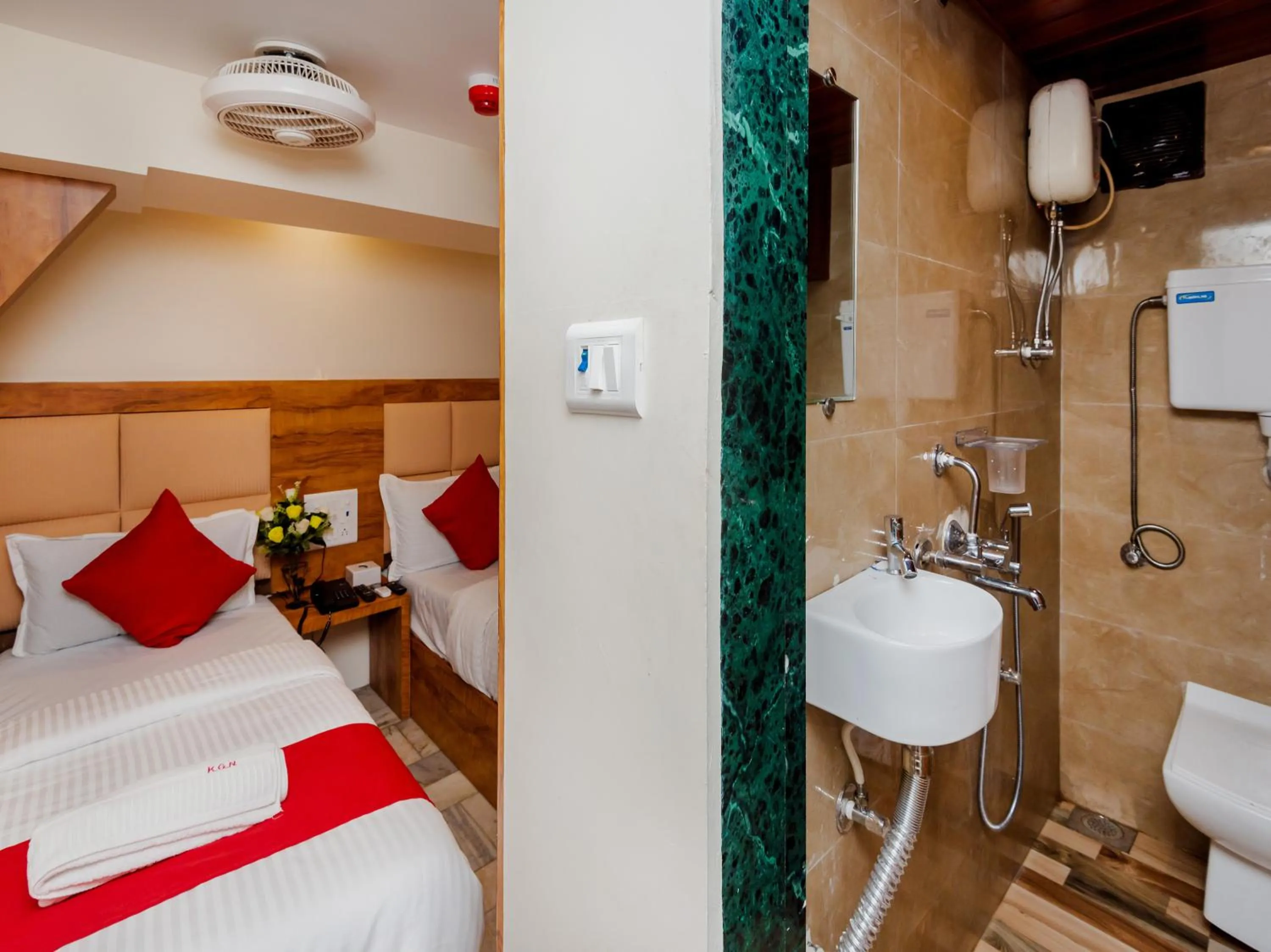 Bed in Hotel KGN Near CST Railway Station Mumbai and Haj House Mumbai Near Crawford Market Mumbai