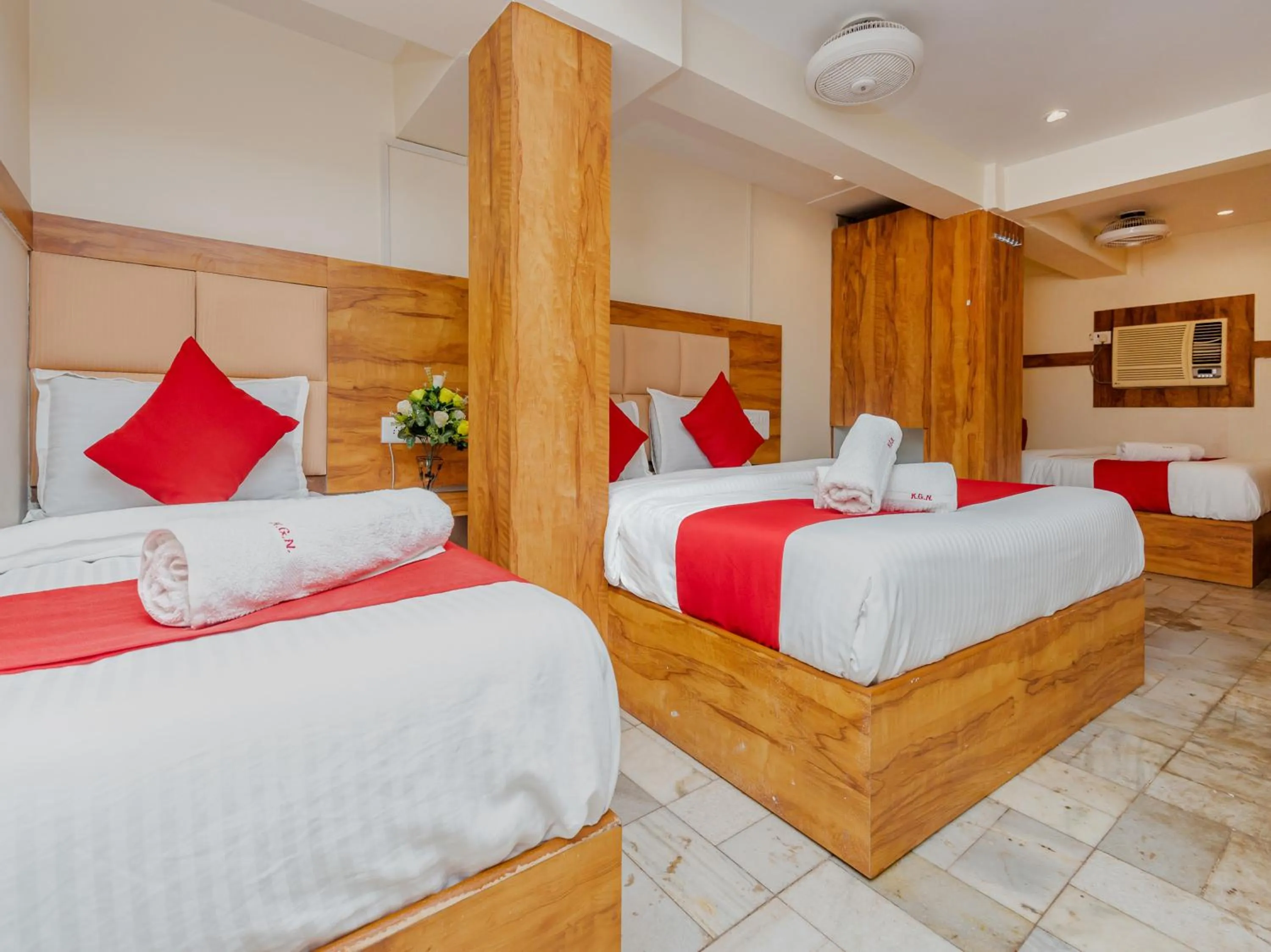 Bed in Hotel KGN Near CST Railway Station Mumbai and Haj House Mumbai Near Crawford Market Mumbai