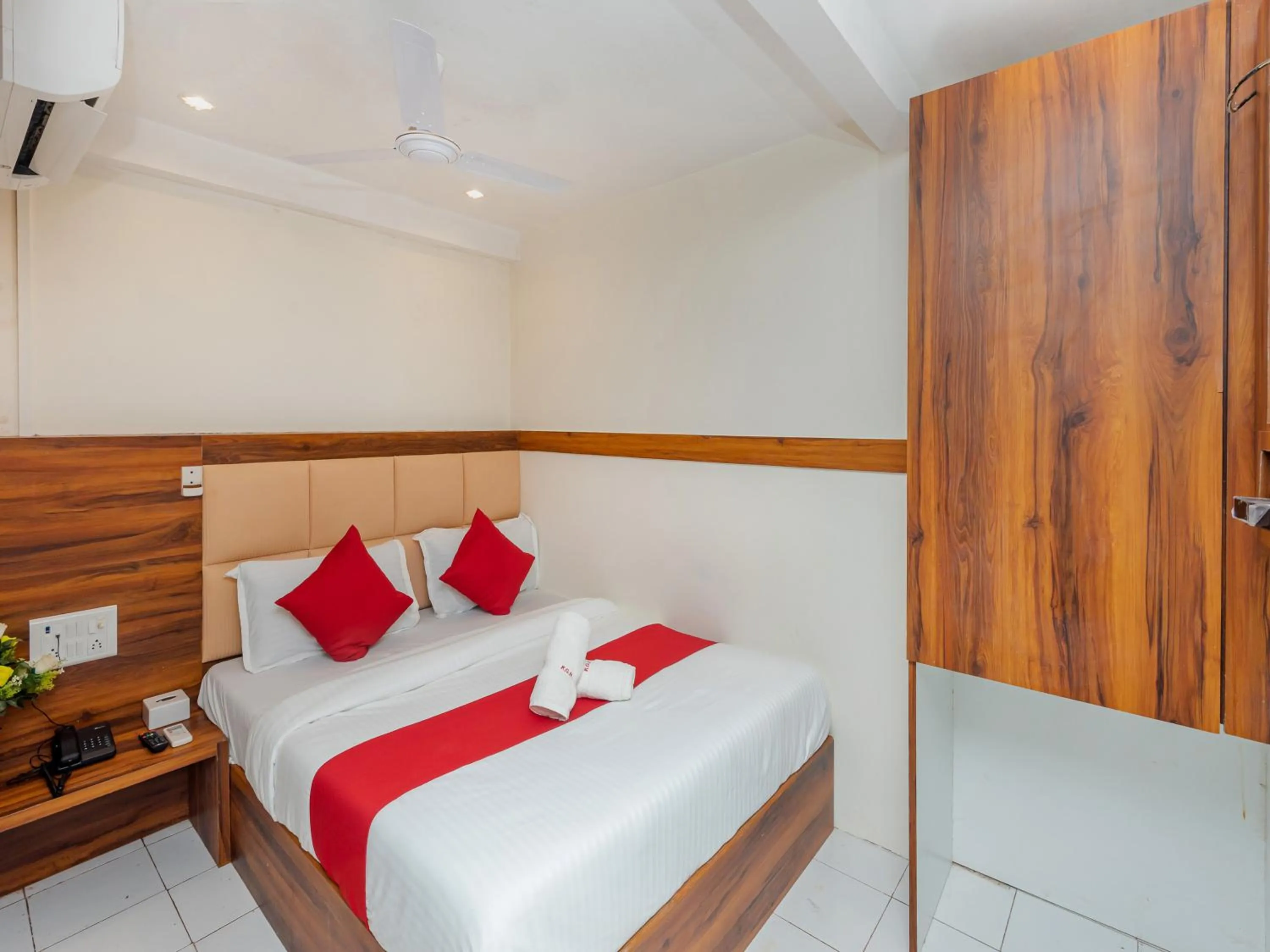 Bed in Hotel KGN Near CST Railway Station Mumbai and Haj House Mumbai Near Crawford Market Mumbai