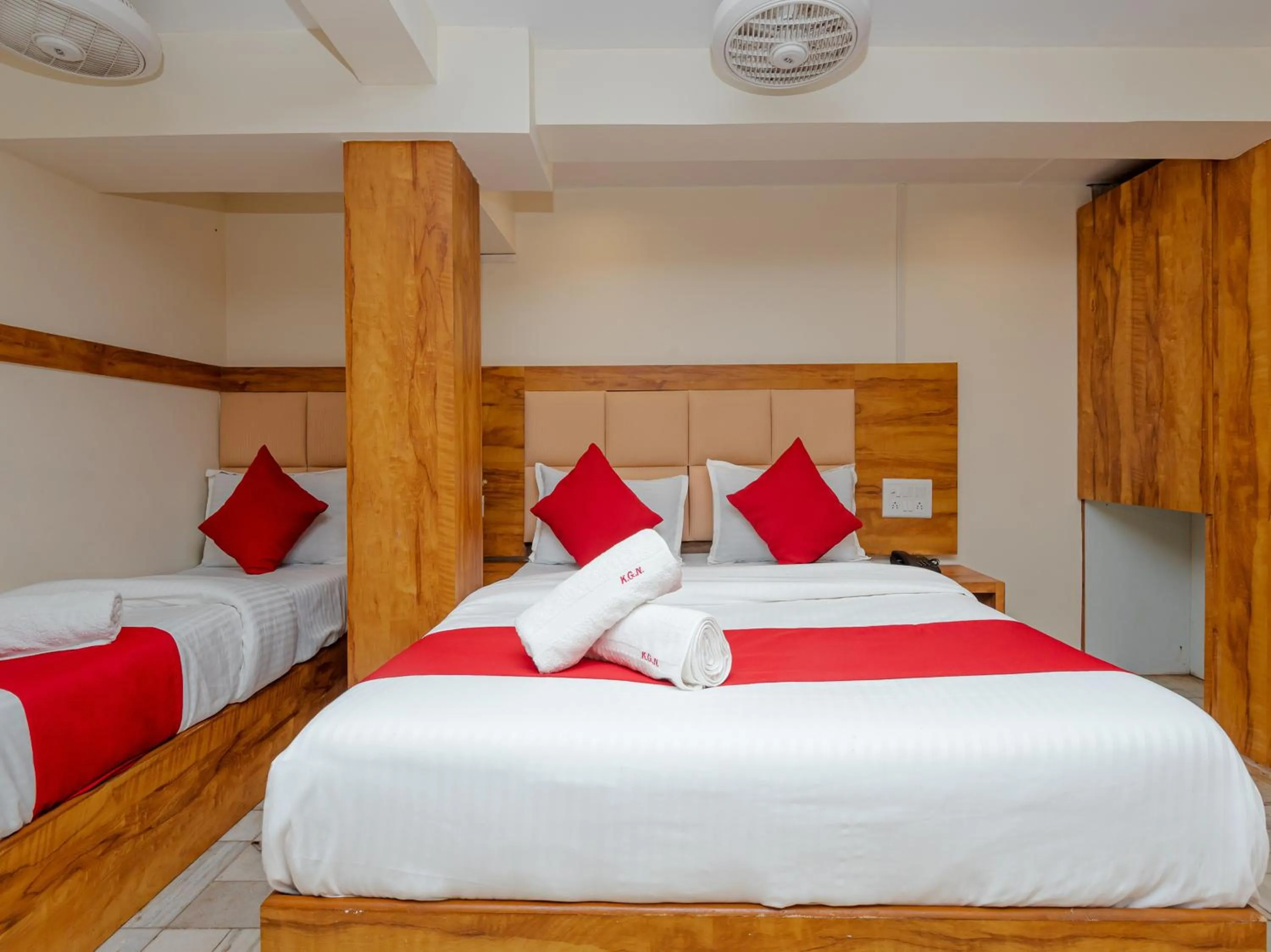 Bed in Hotel KGN Near CST Railway Station Mumbai and Haj House Mumbai Near Crawford Market Mumbai