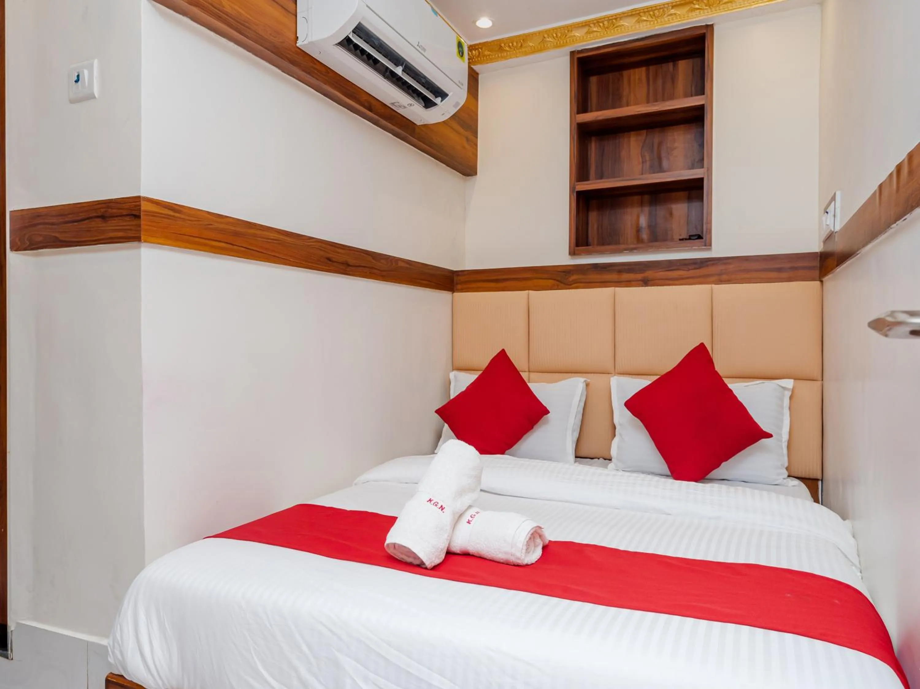 Bed in Hotel KGN Near CST Railway Station Mumbai and Haj House Mumbai Near Crawford Market Mumbai