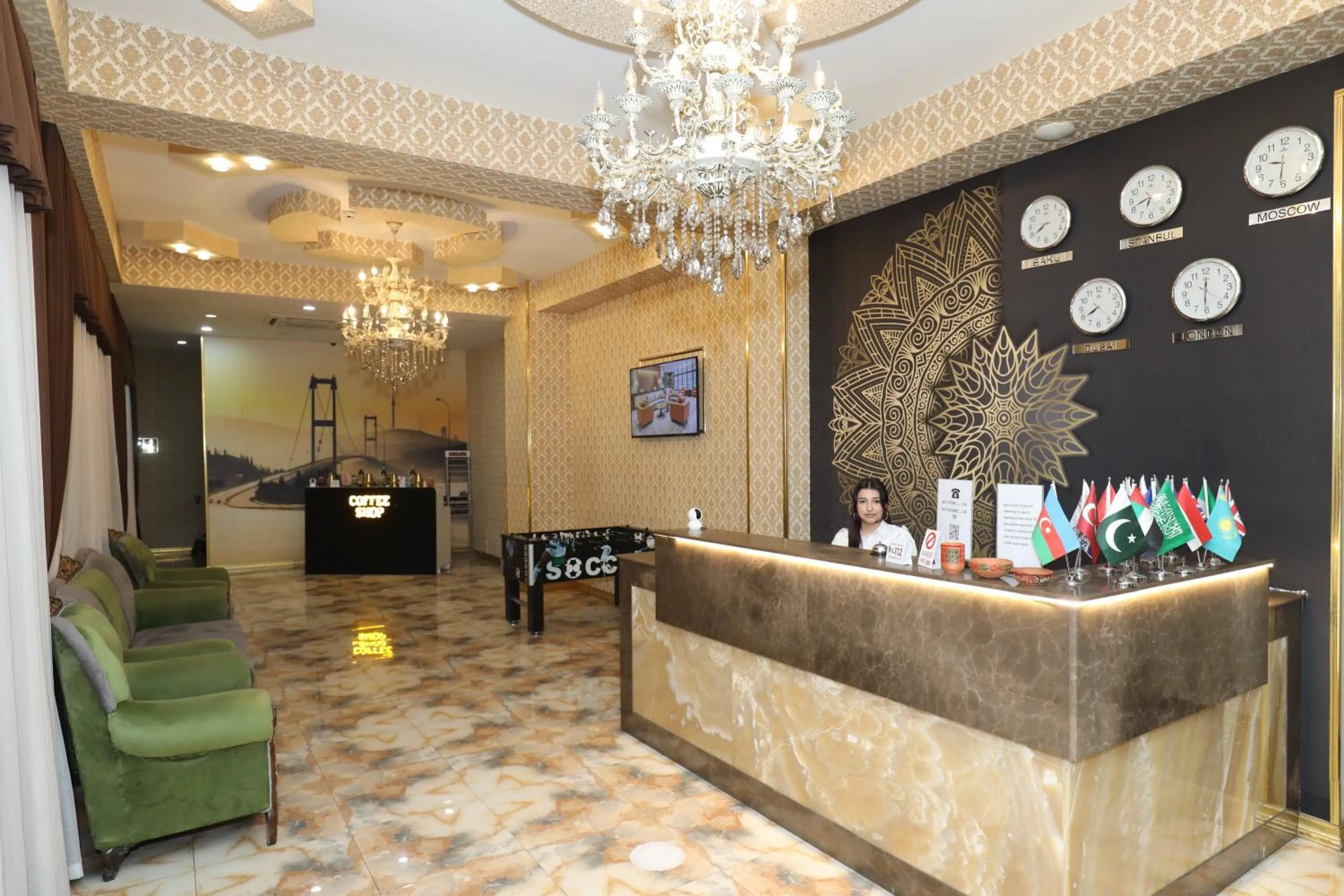 Lobby or reception in Istanbul Gold Hotel Baku