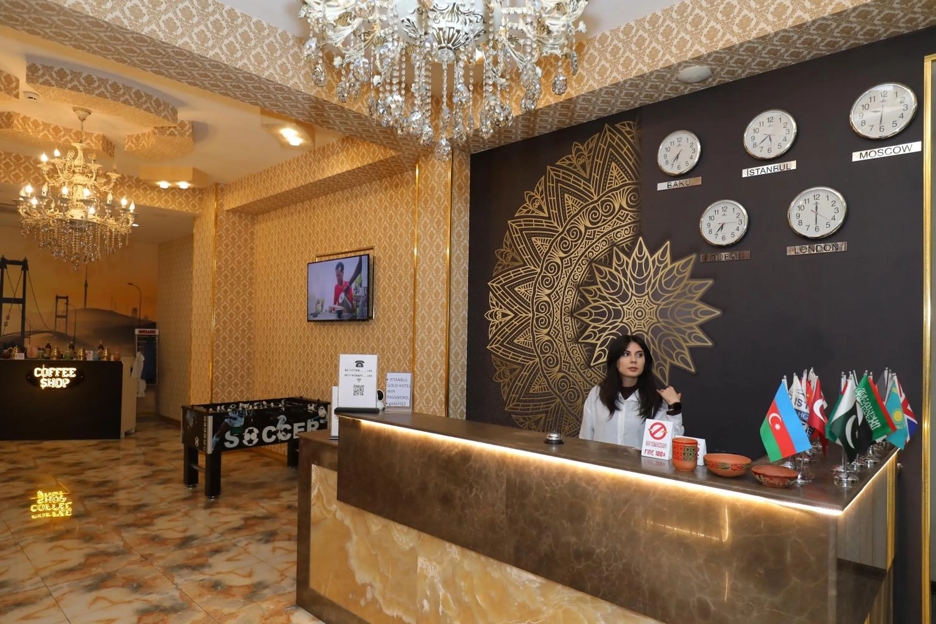 Staff in Istanbul Gold Hotel Baku