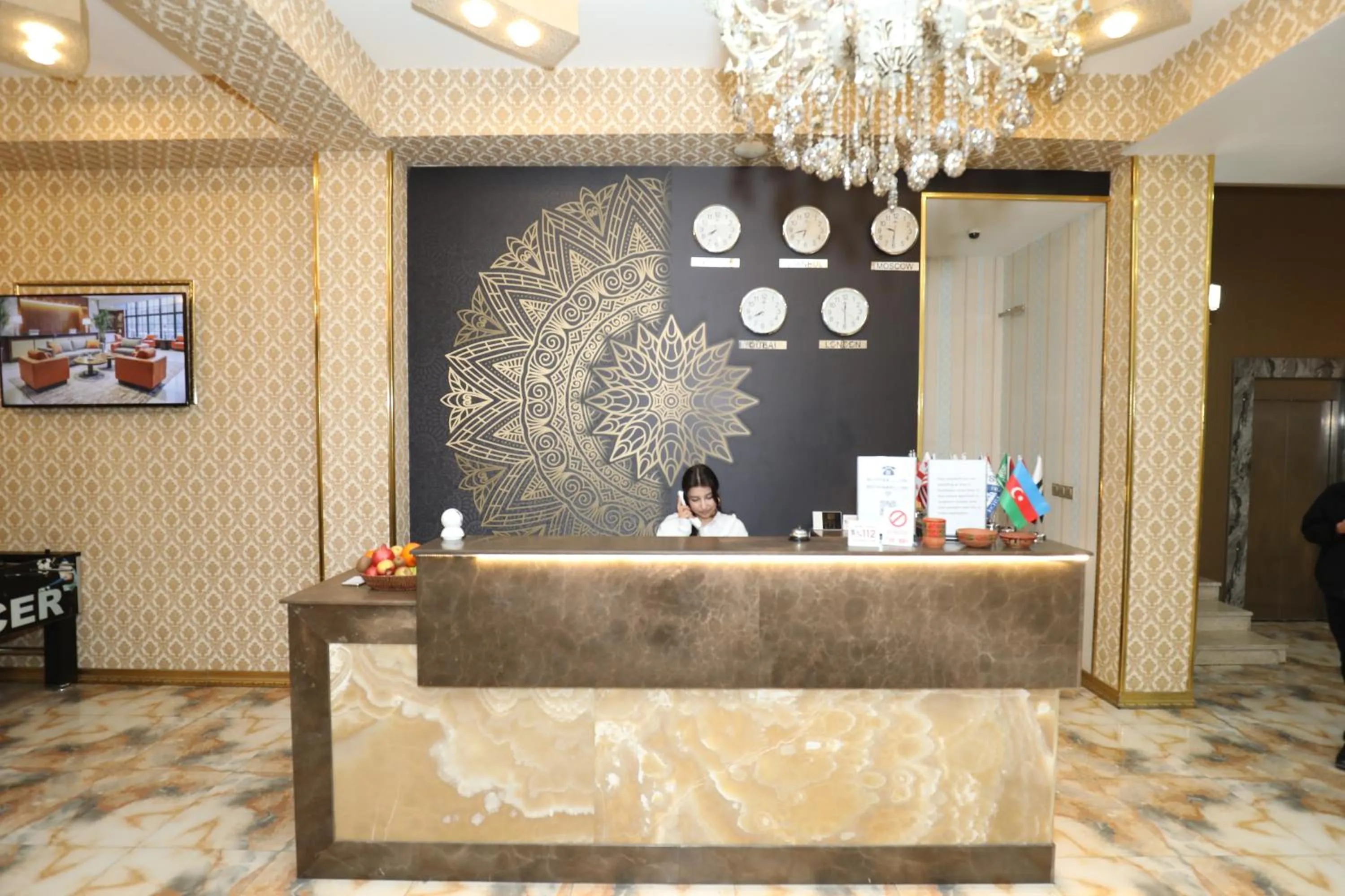 Lobby or reception in Istanbul Gold Hotel Baku
