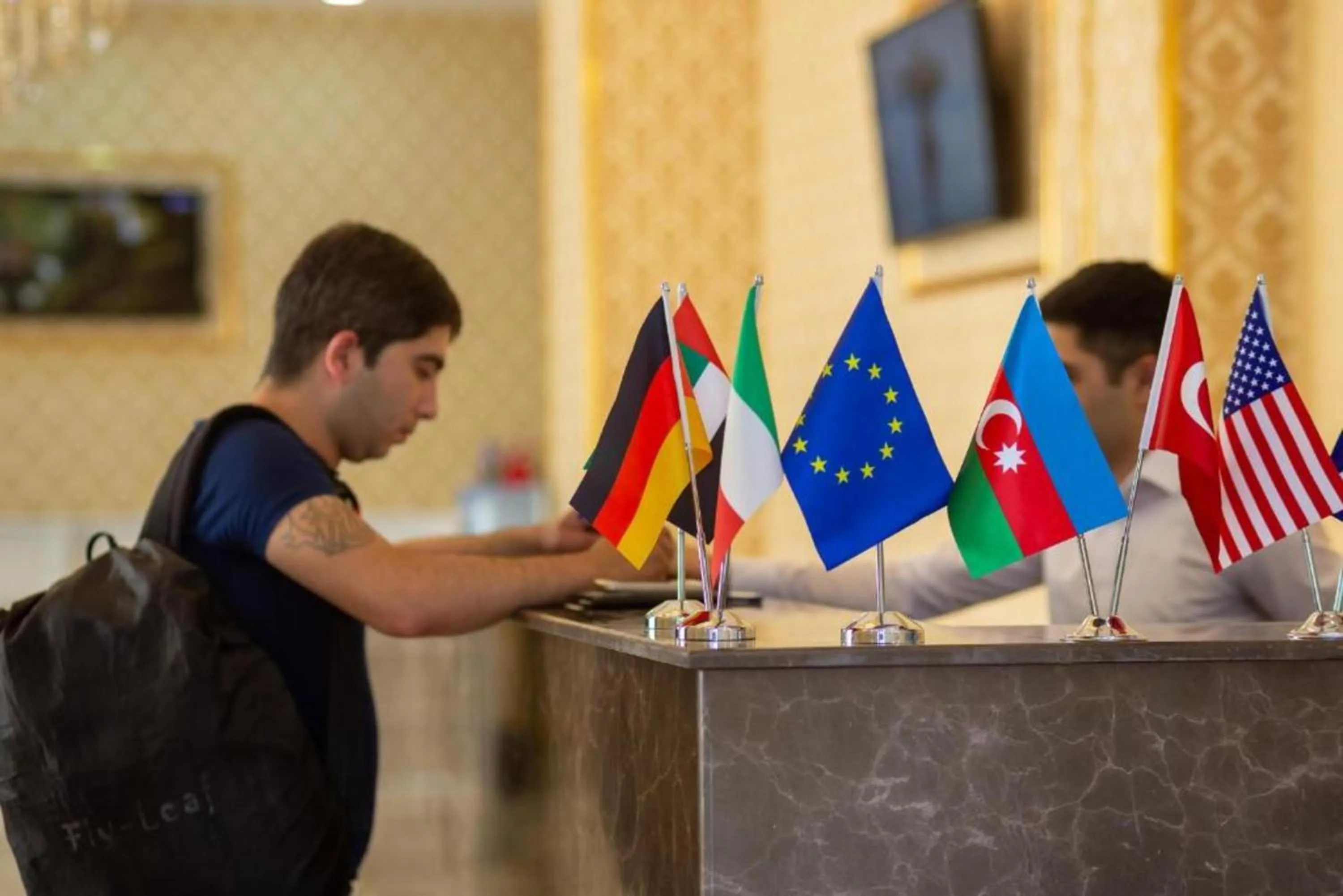 Staff in Istanbul Gold Hotel Baku