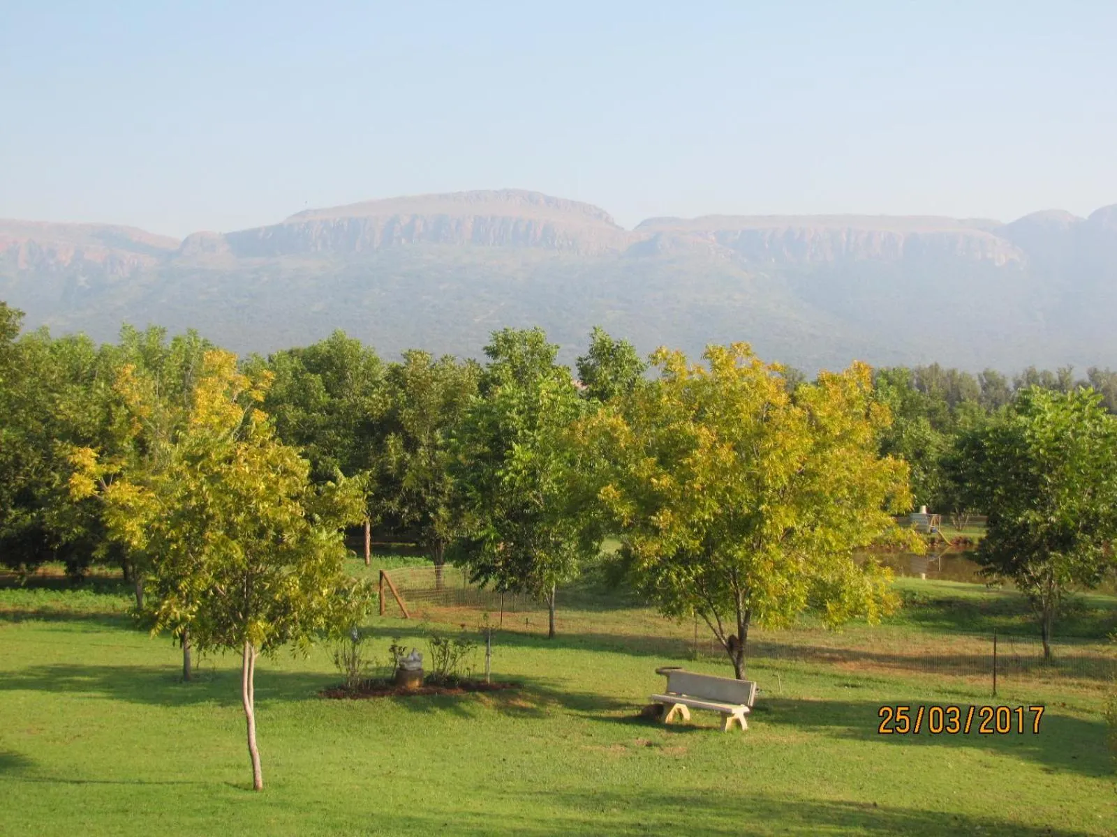 Garden view in Millstream Inn guest house
