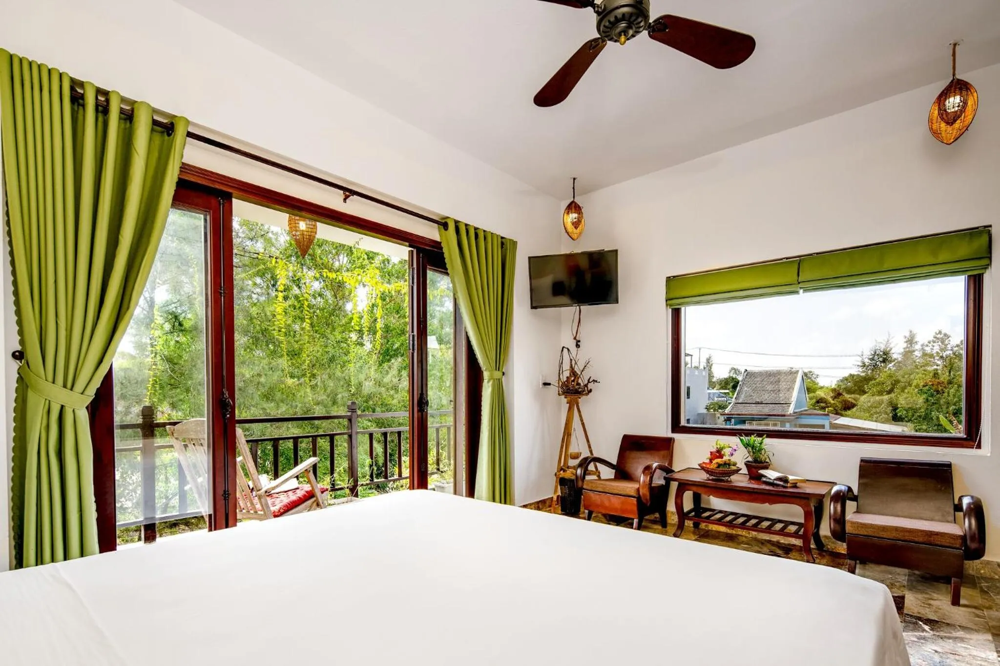 Library, Bed in AnBang Morning Glory Beach Homestay 호이안 안방비치 숙소호텔