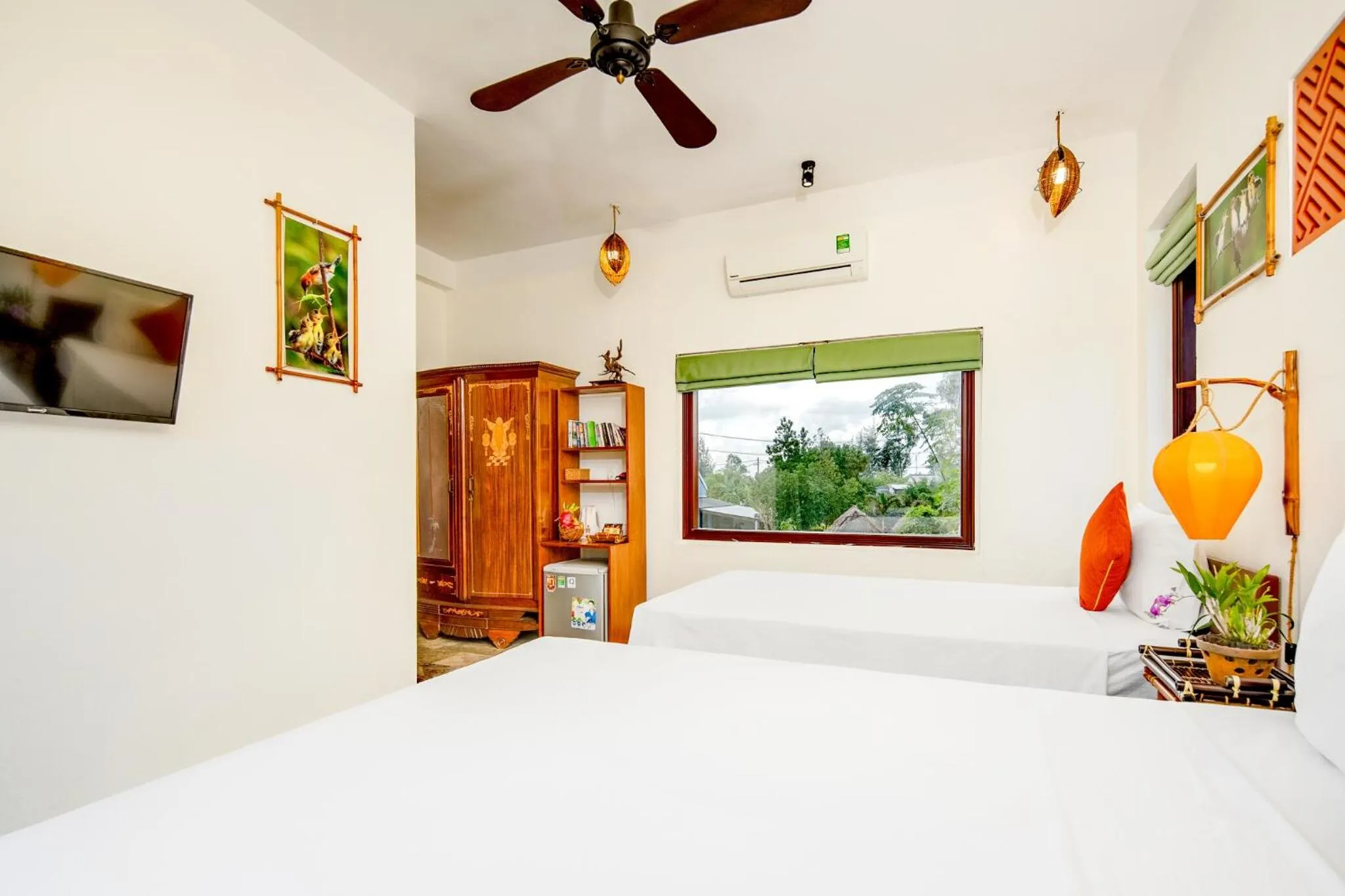 Library, Bed in AnBang Morning Glory Beach Homestay 호이안 안방비치 숙소호텔