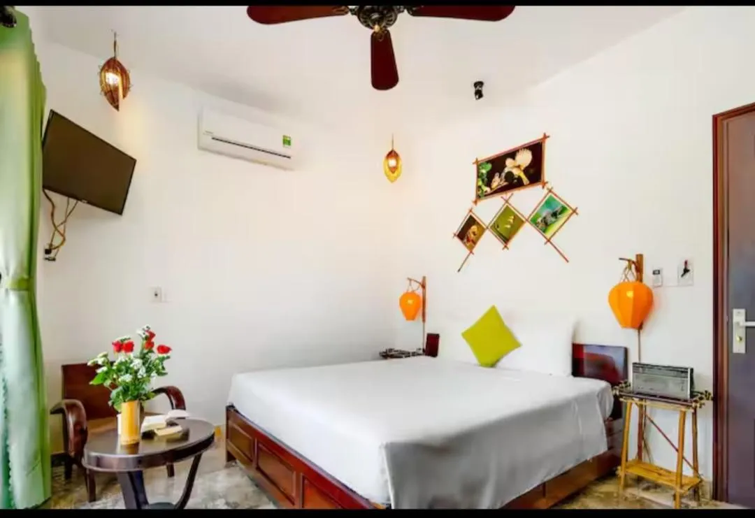 Bed in AnBang Morning Glory Beach Homestay 호이안 안방비치 숙소호텔