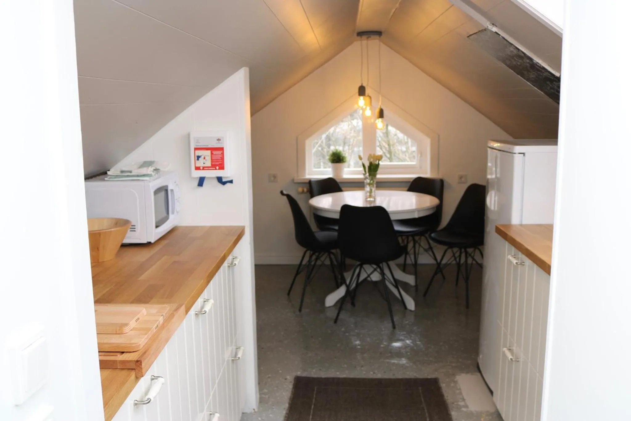 Kitchen or kitchenette in Miðhraun - Lava resort & Restaurant