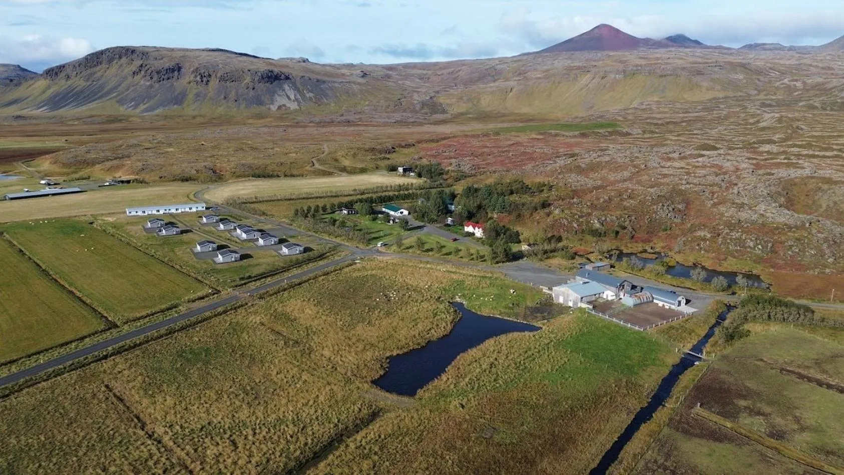 Bird's eye view in Miðhraun - Lava resort & Restaurant