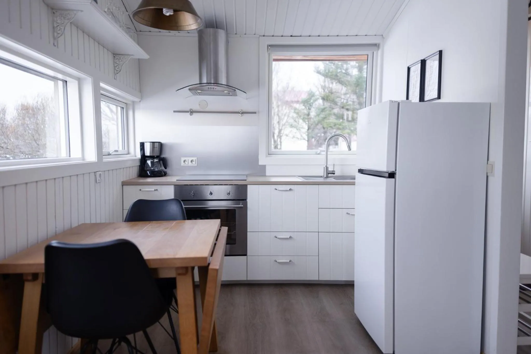 Kitchen or kitchenette in Miðhraun - Lava resort & Restaurant