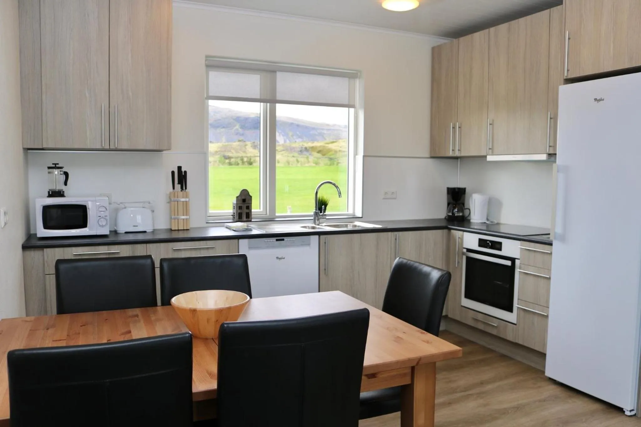 Kitchen or kitchenette in Miðhraun - Lava resort & Restaurant