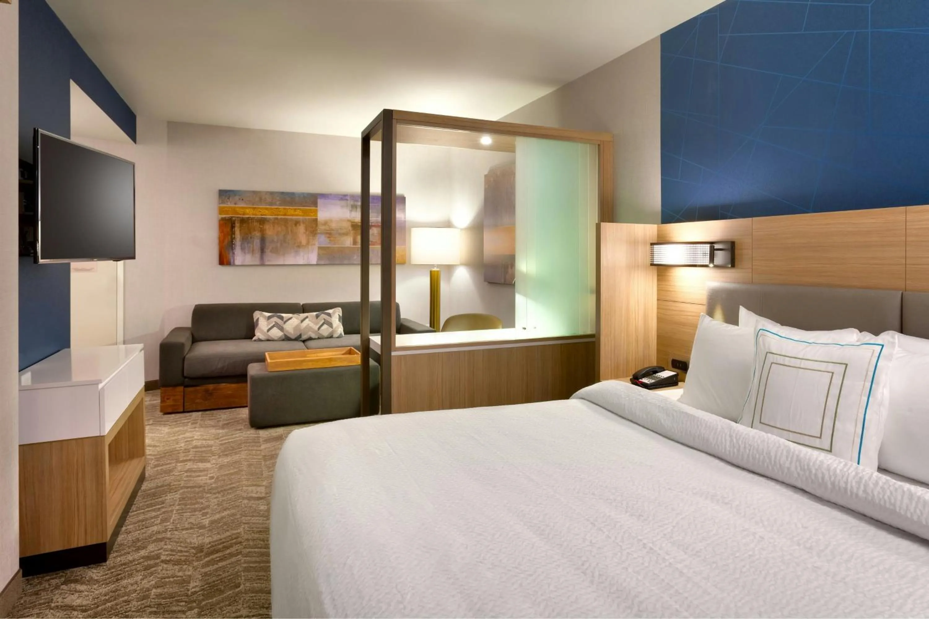 Bedroom, Bed in SpringHill Suites by Marriott Salt Lake City-South Jordan