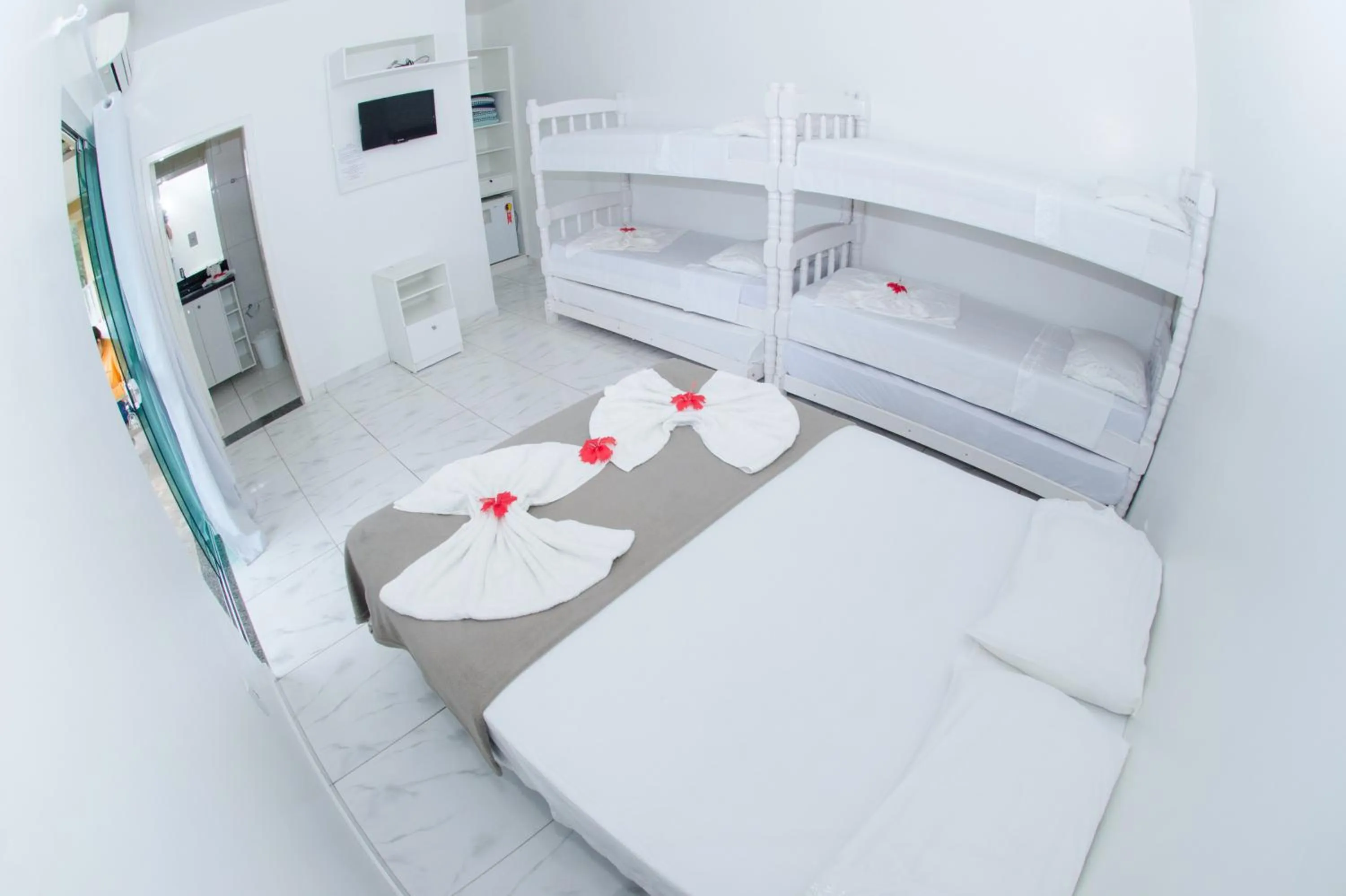 Bed in Pousada Nascer do Sol