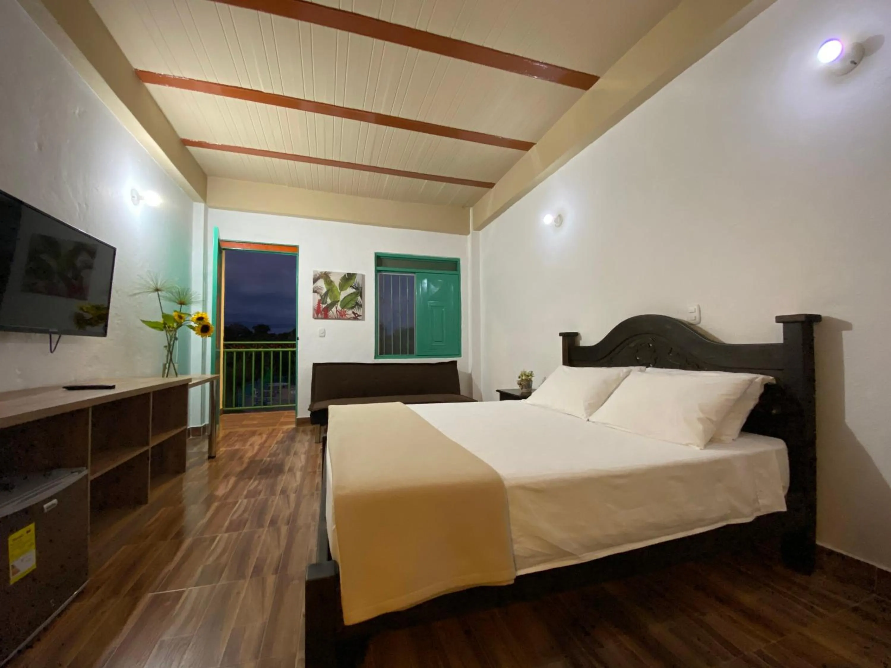 Bedroom, Bed in Hotel Campestre Paraiso Cafetero