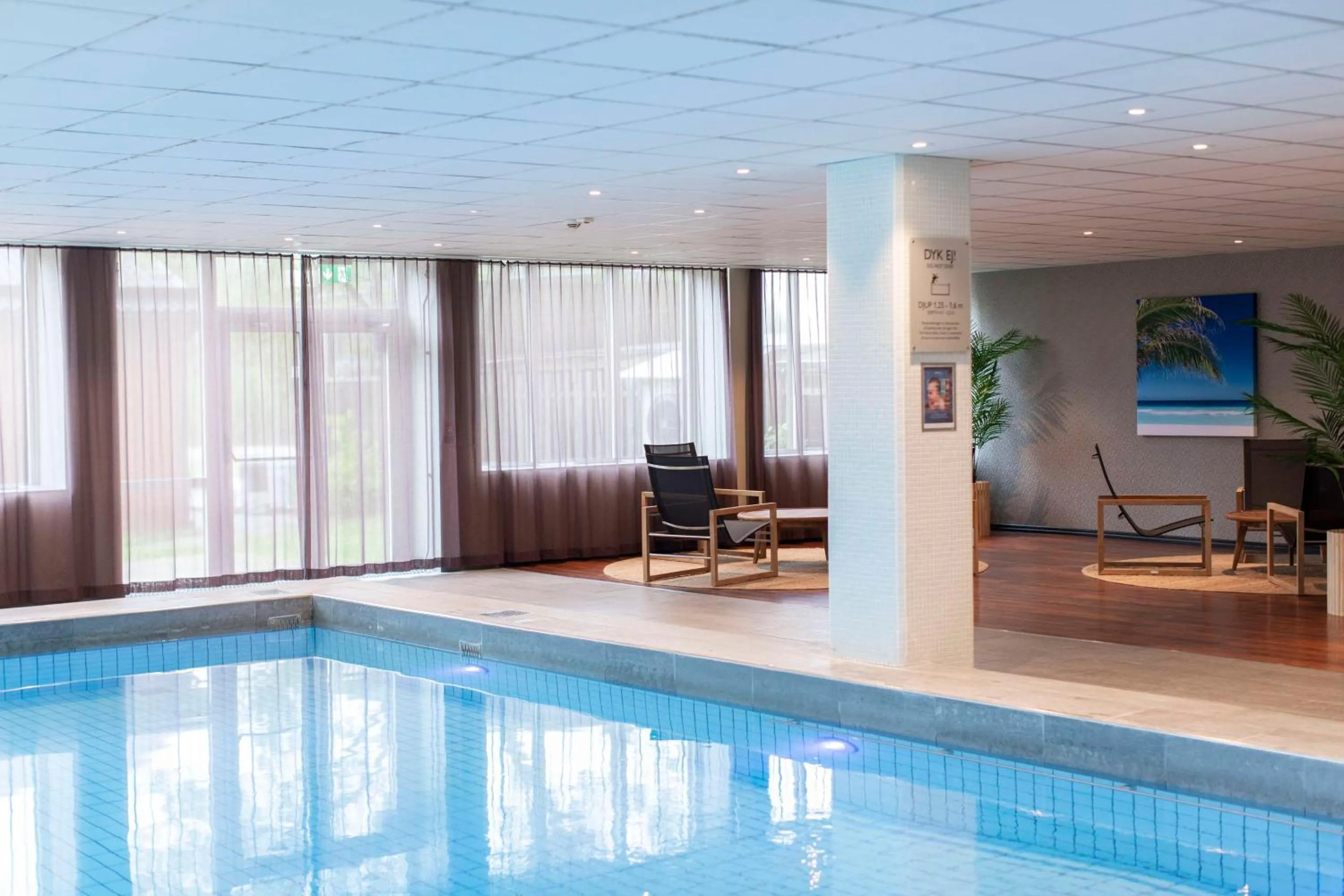 Pool view in Radisson Blu Arlandia Hotel, Stockholm-Arlanda